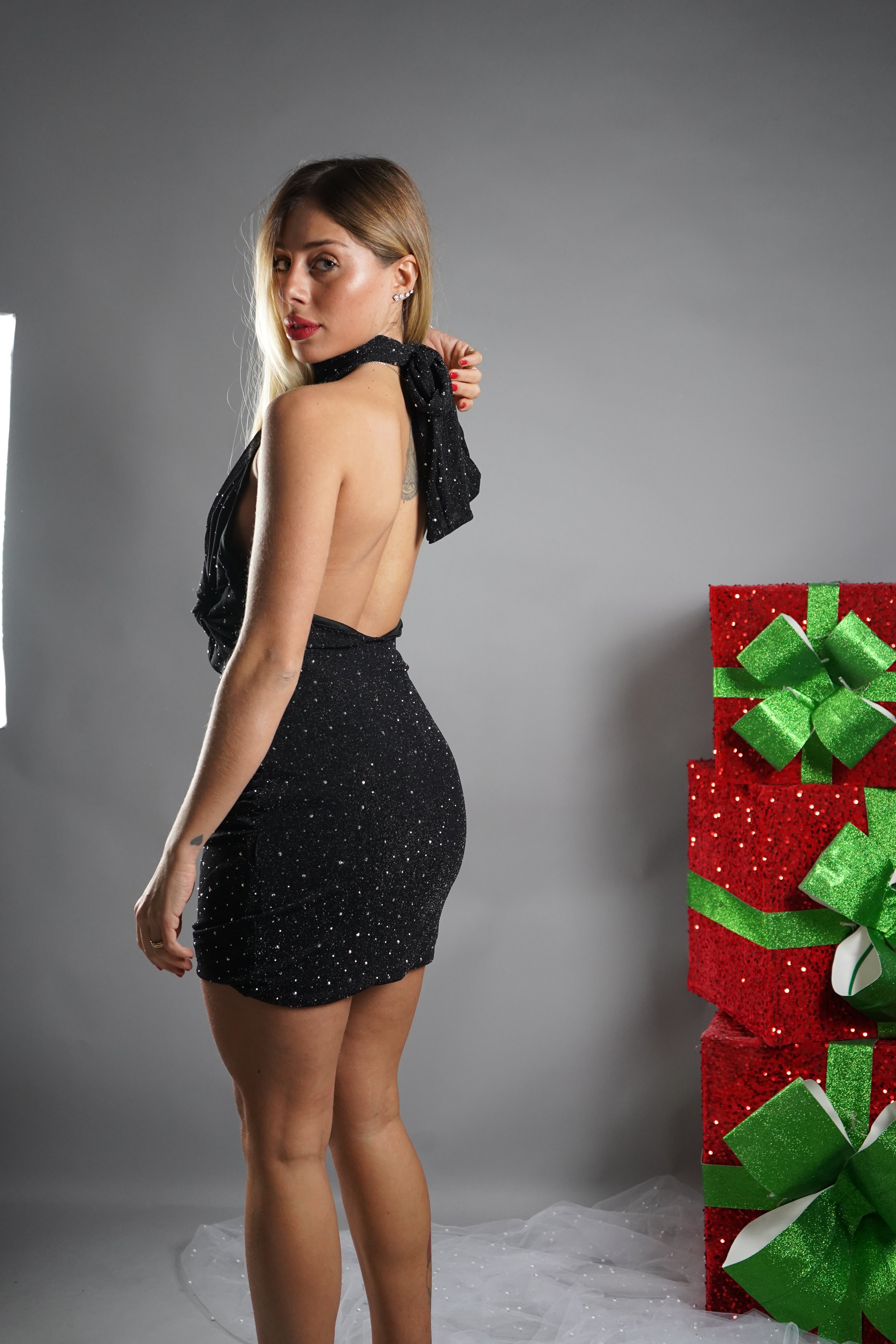 MINI DRESS CENONE NERO