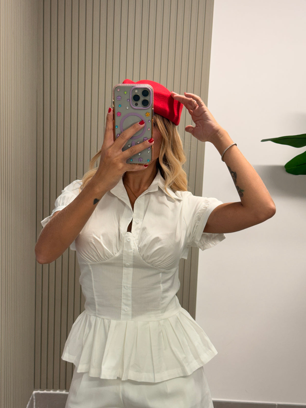 CAMICIA INCROCI BIANCA