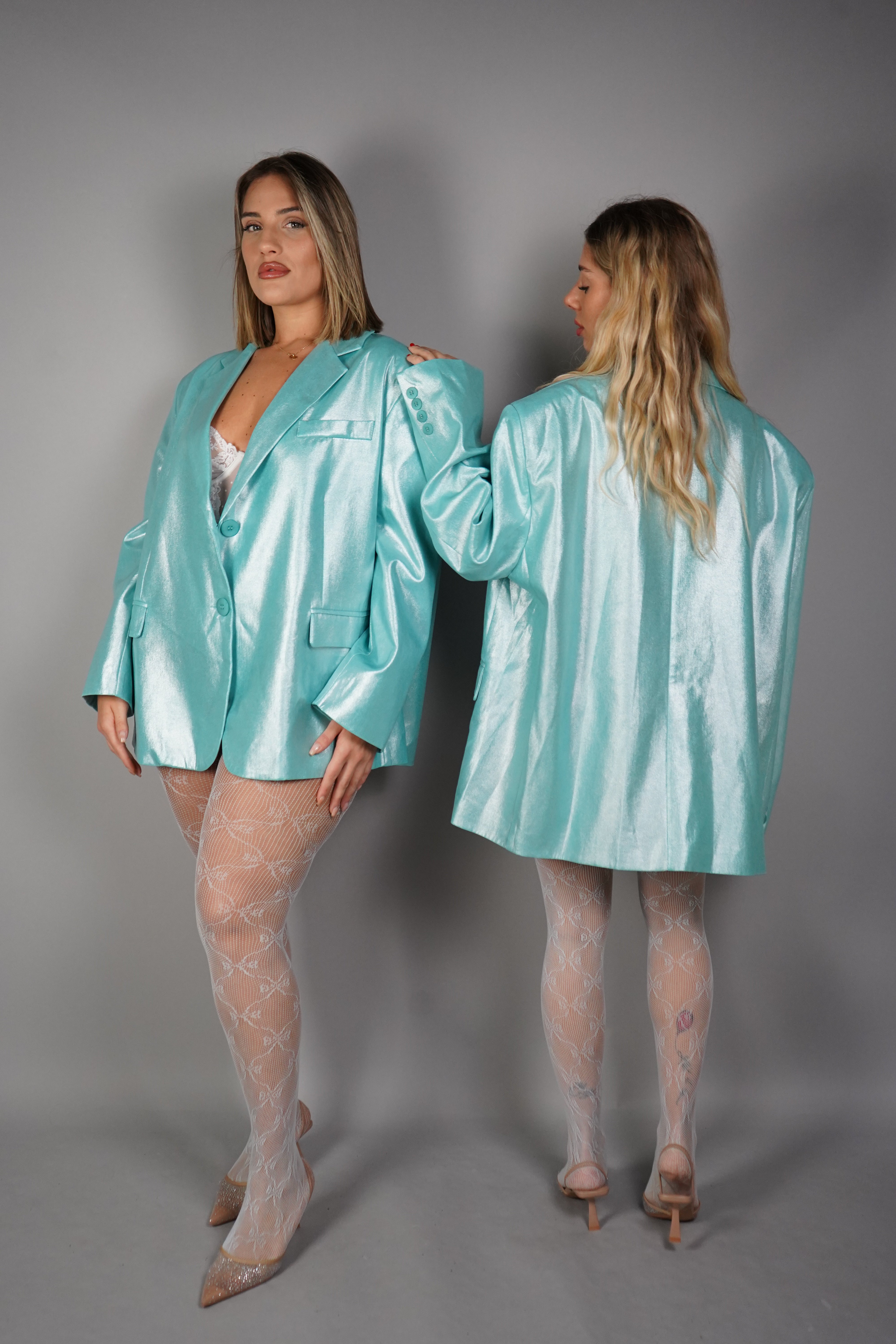 BLAZER OVERSIZE ACQUAMARINA BY LUMINA