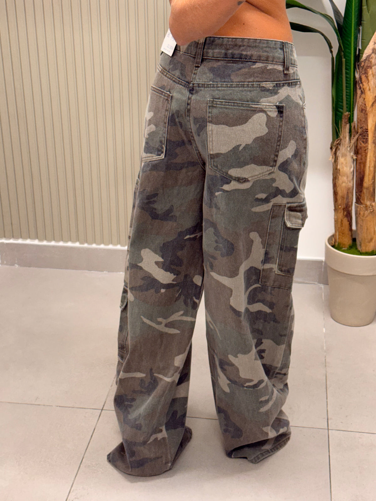 JEANS MIMETICO WIDE LEG