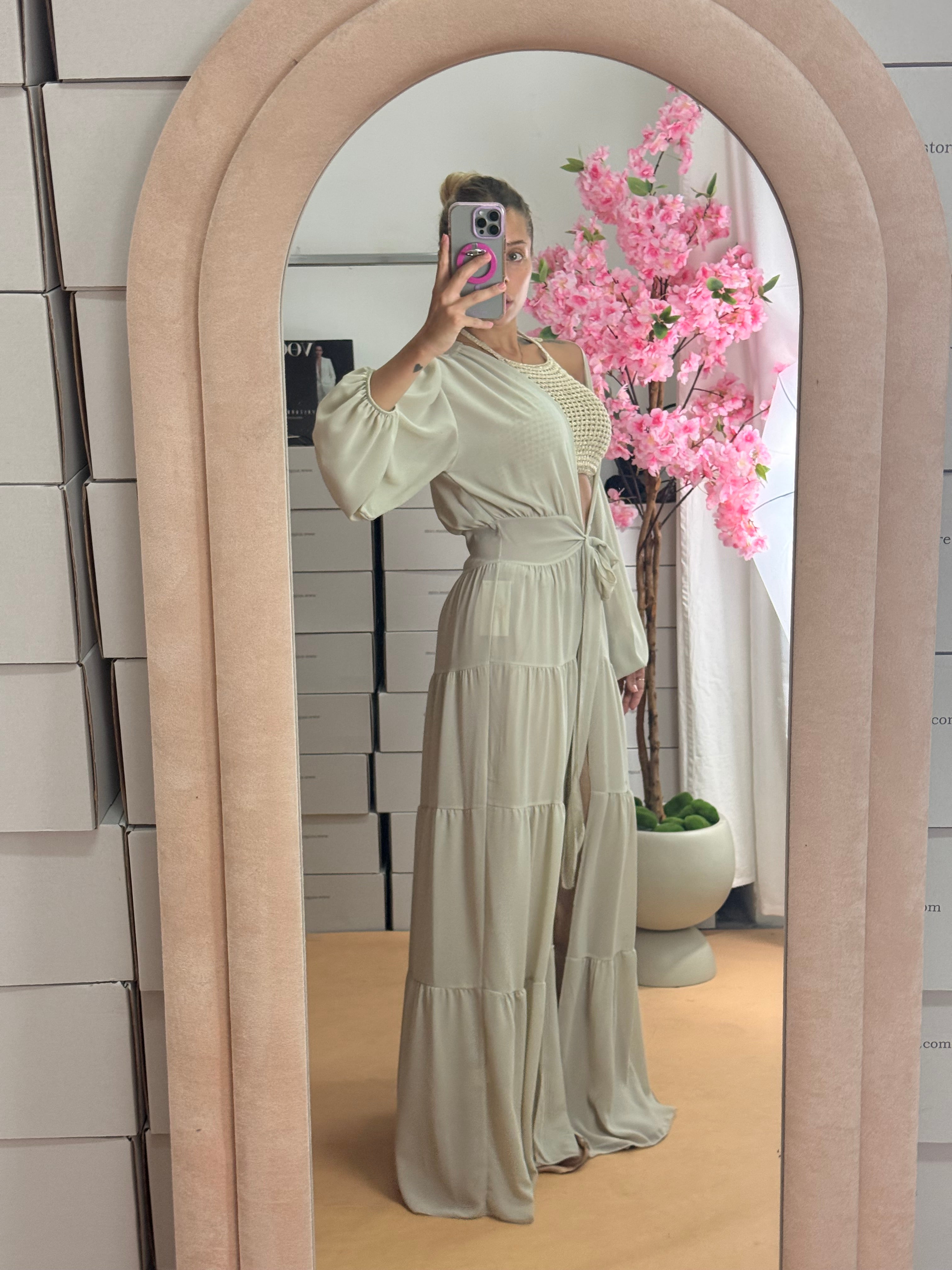KIMONO MARGHERITA BEIGE