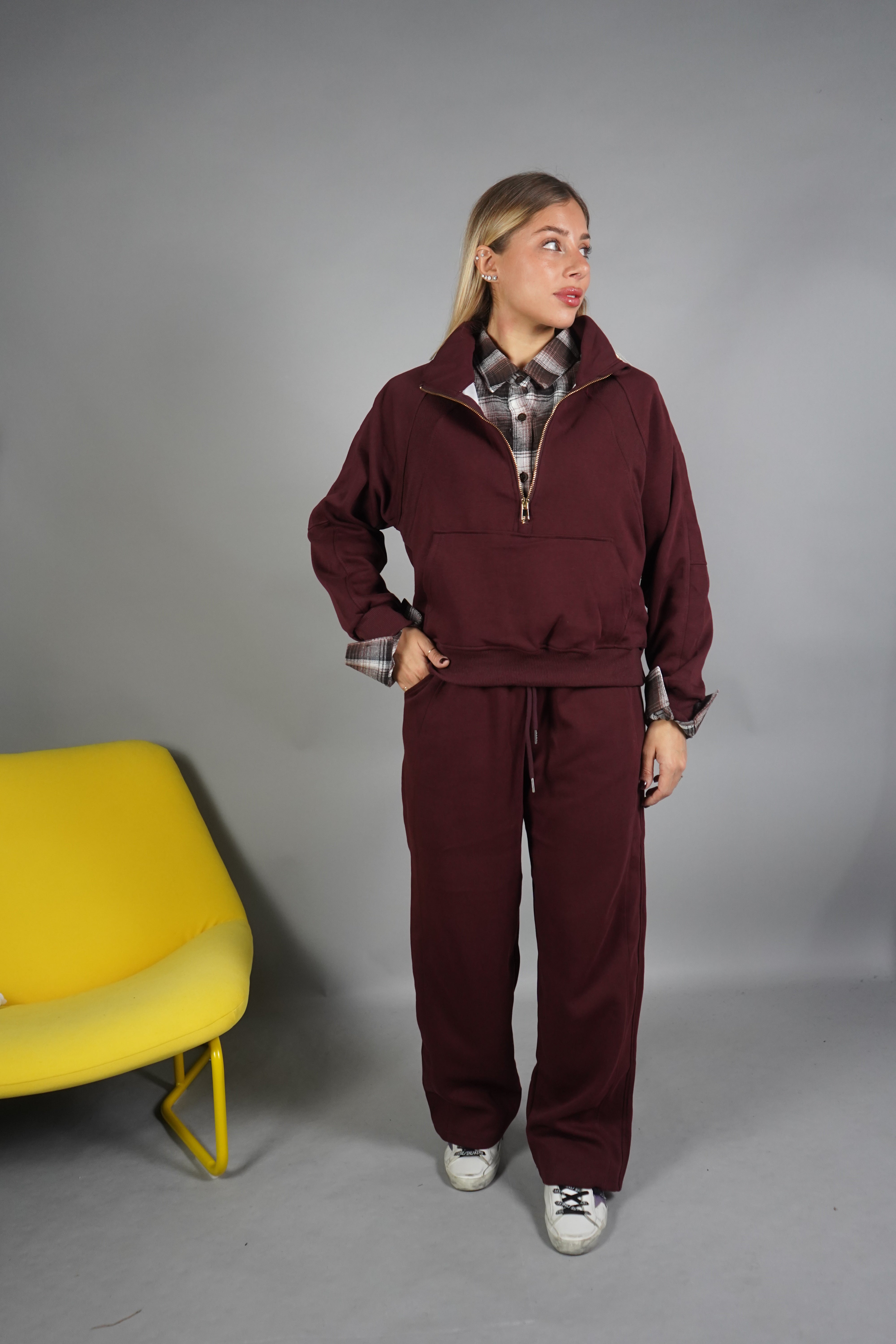 TUTA ZIP BORDEAUX