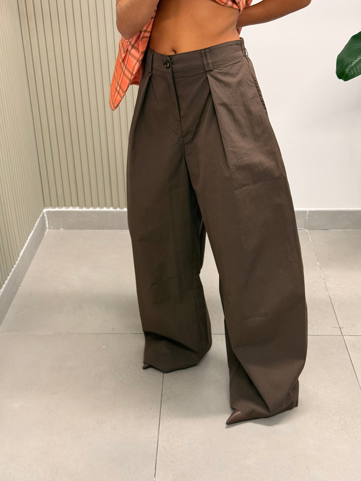 PANTALONE GIADA MARRONE