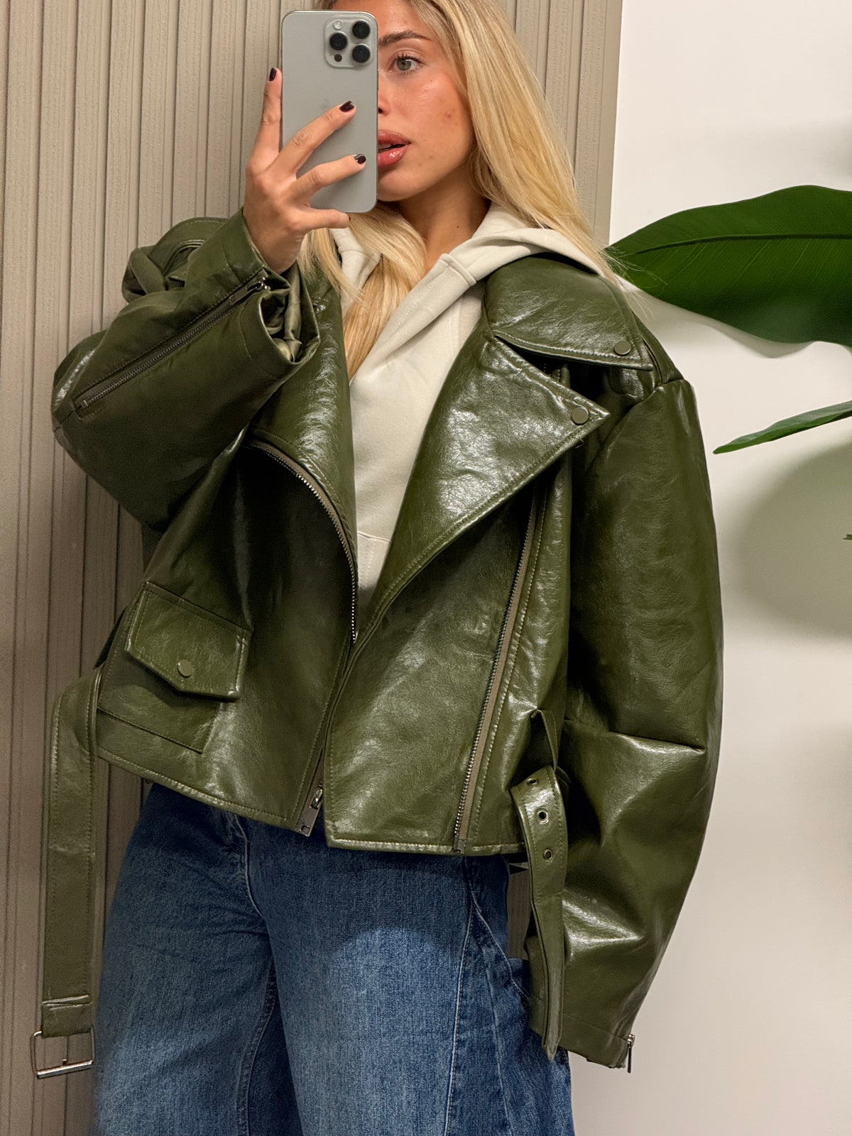 CHIODO ECOPELLE OVERSIZE MARSIGLIA VERDE