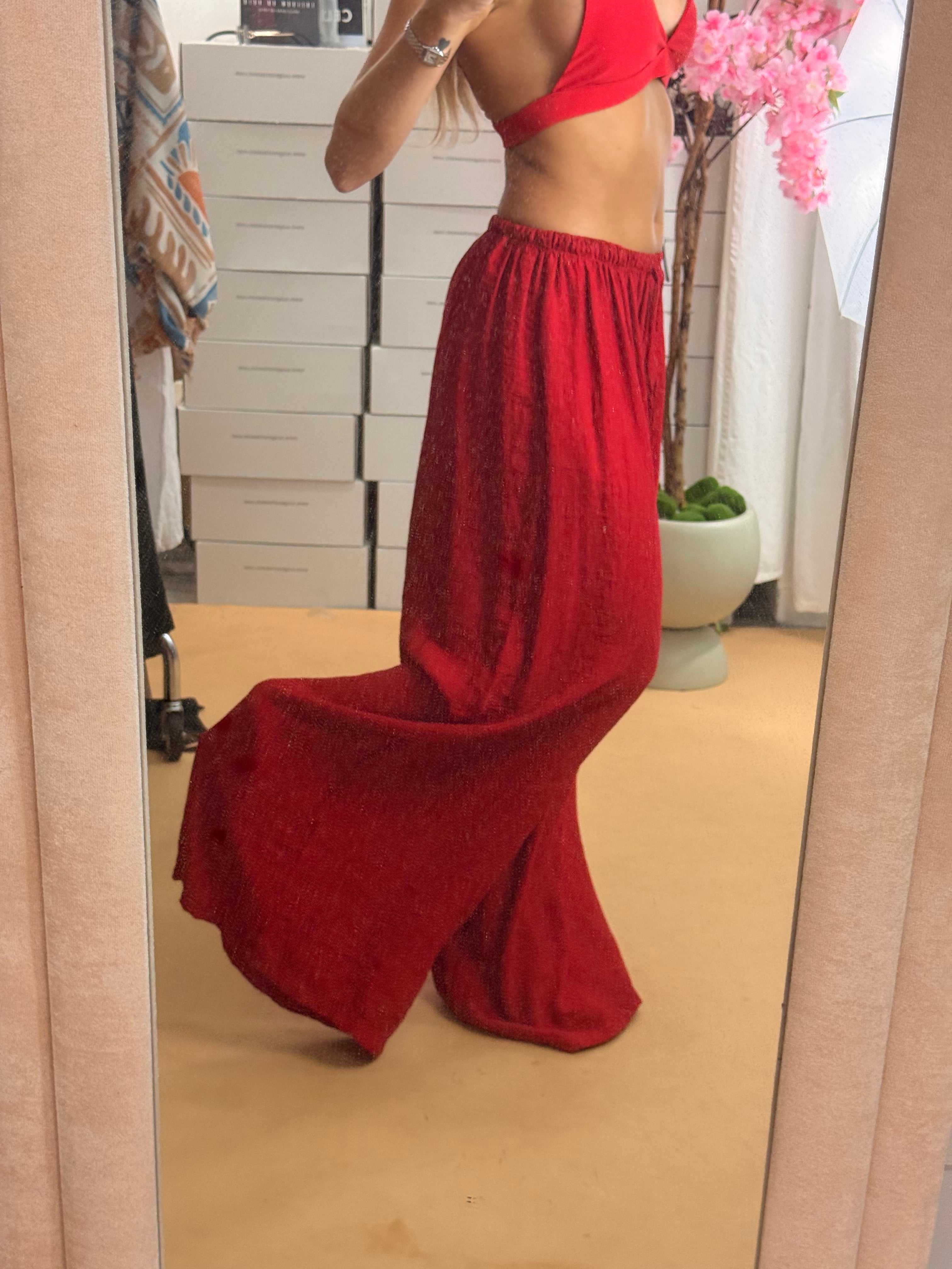 PANTALONE SOFT ROSSO