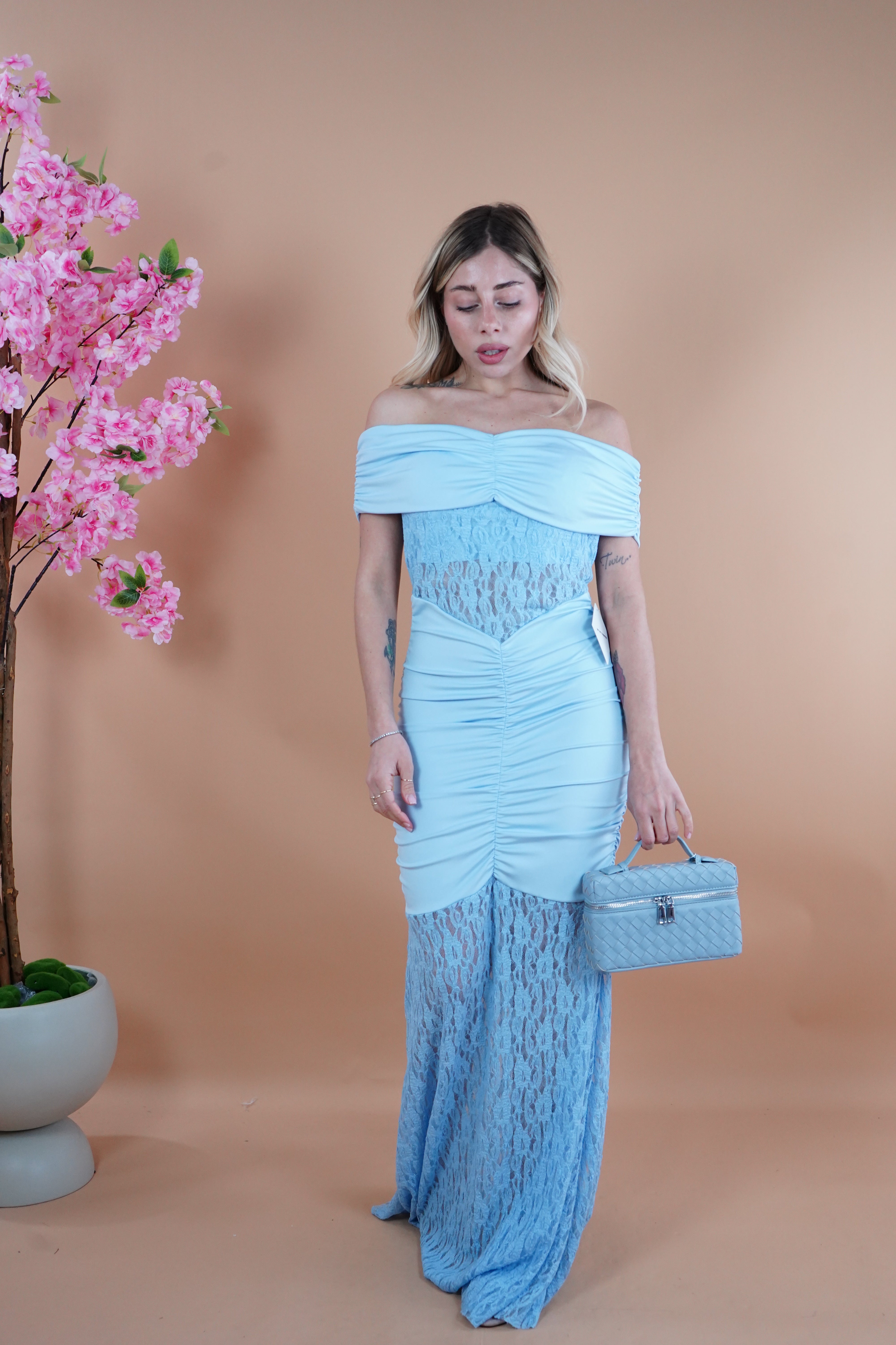 LONG DRESS DIANA AZZURRO