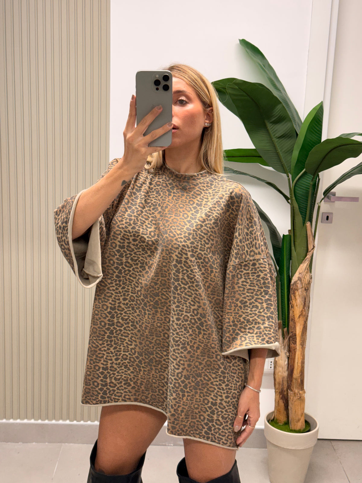 MAXI T-SHIRT ANIMALIER