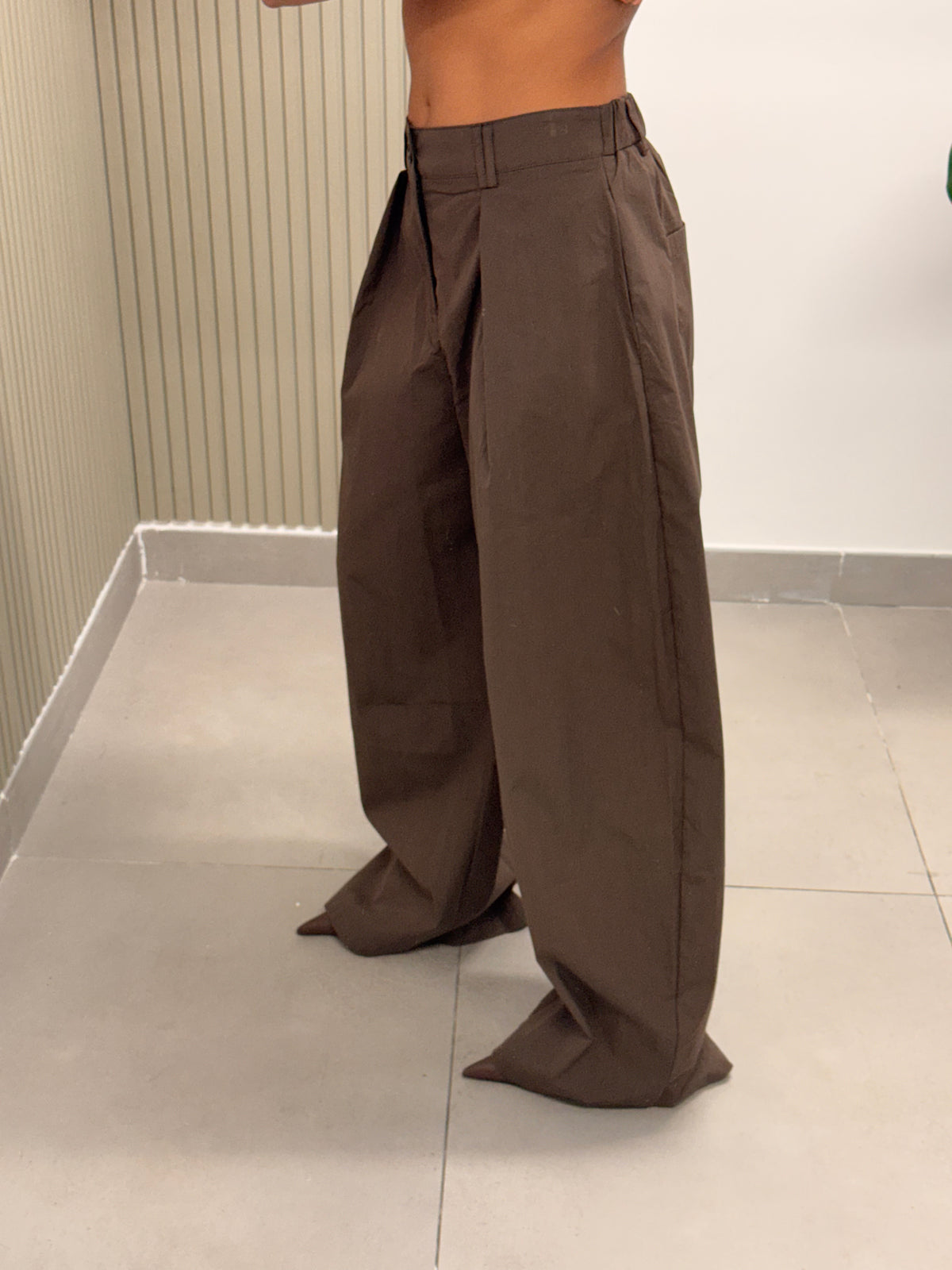 PANTALONE GIADA MARRONE