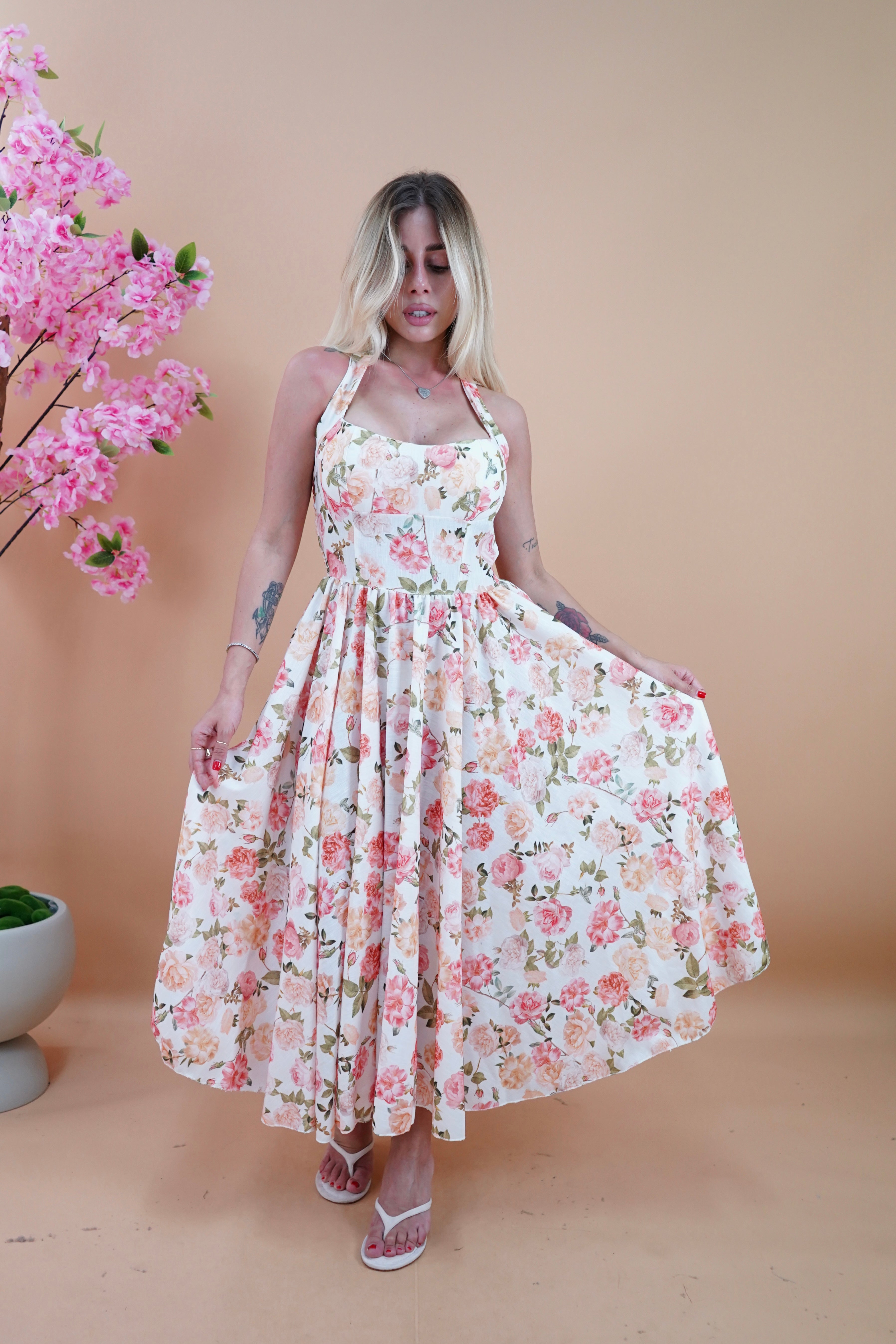 LONG DRESS FIORATO