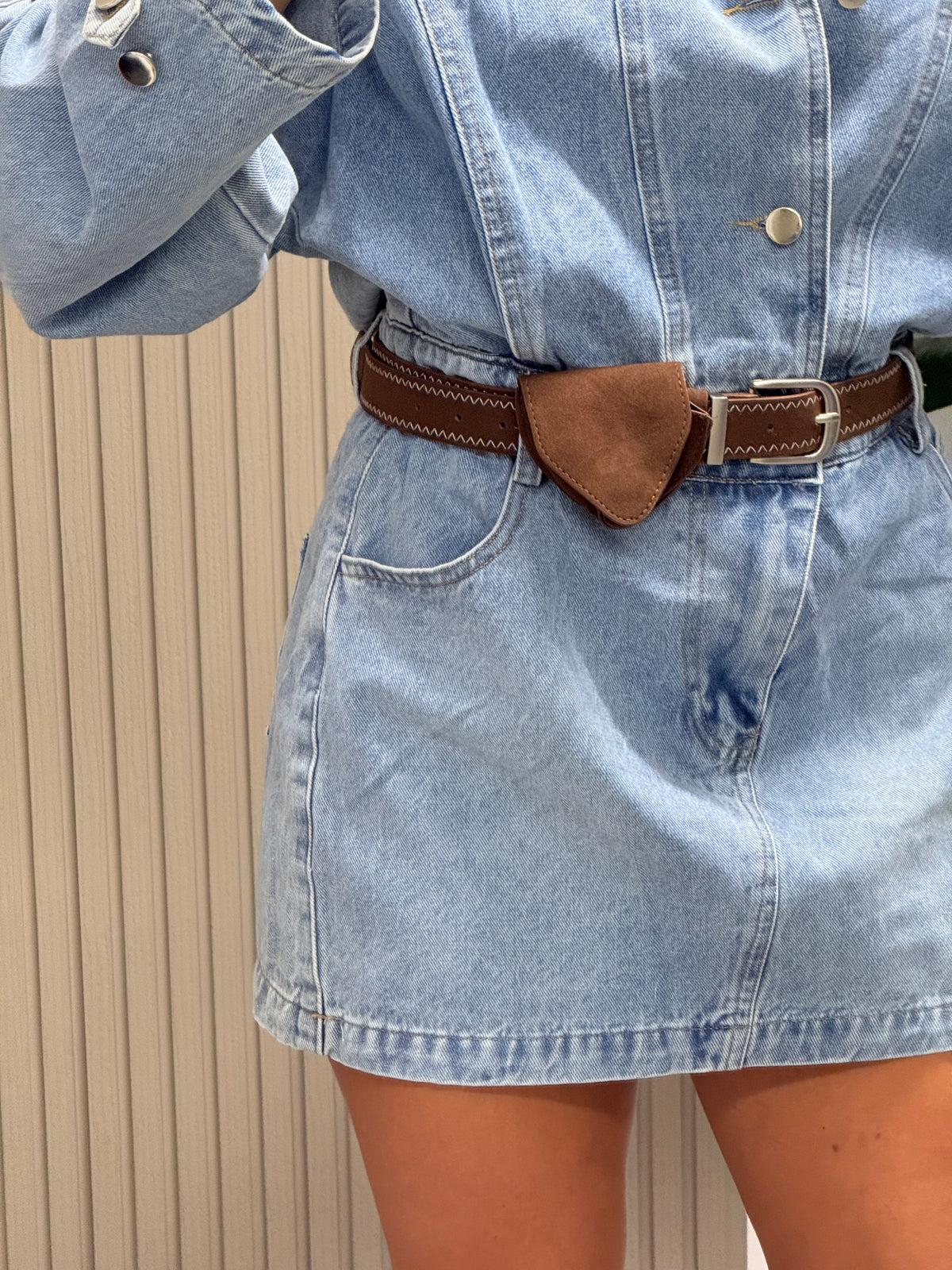 MINI DRESS DENIM CON SPALLINA