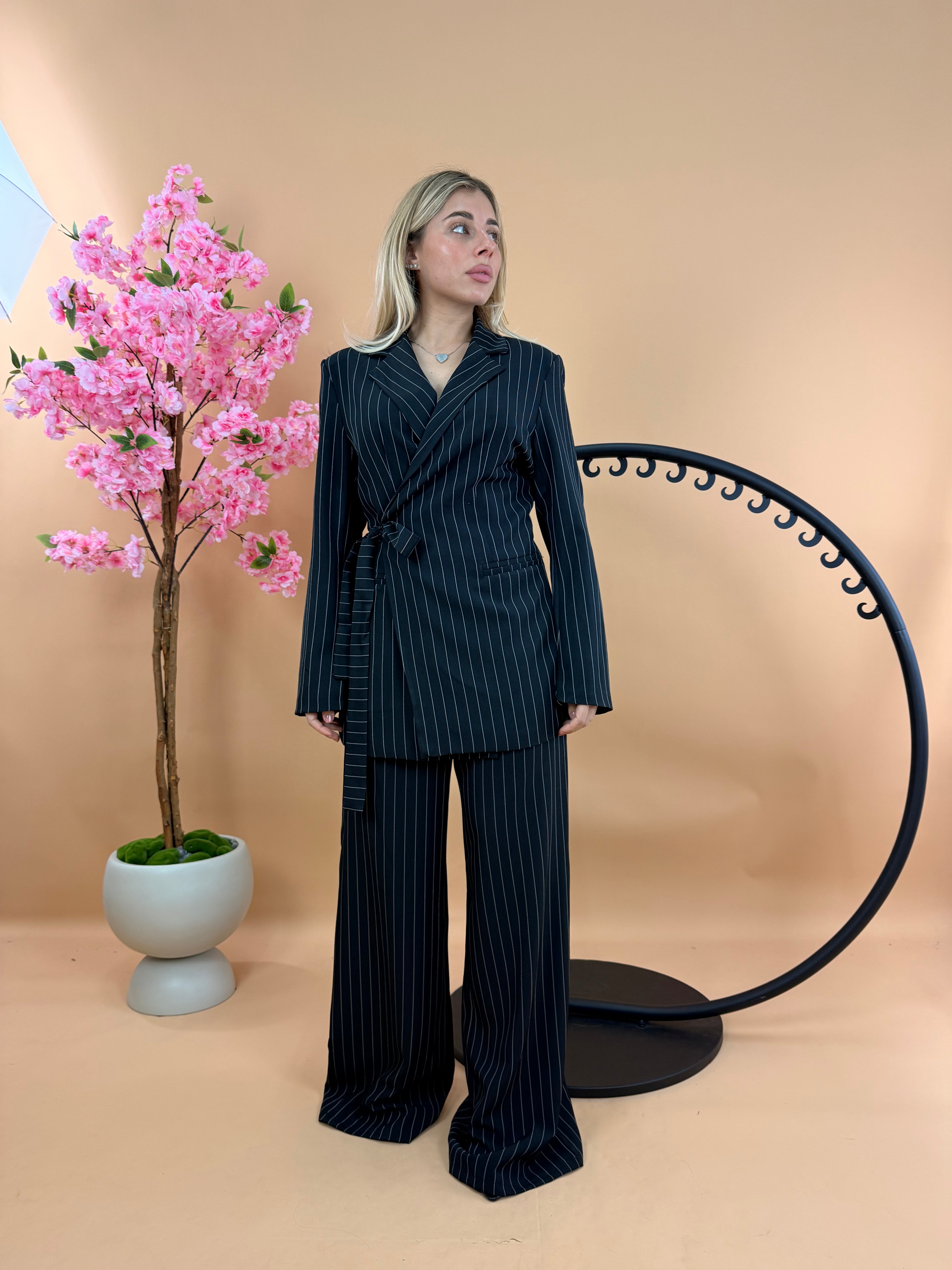 TAILLEUR SARIANA GESSATO NERO