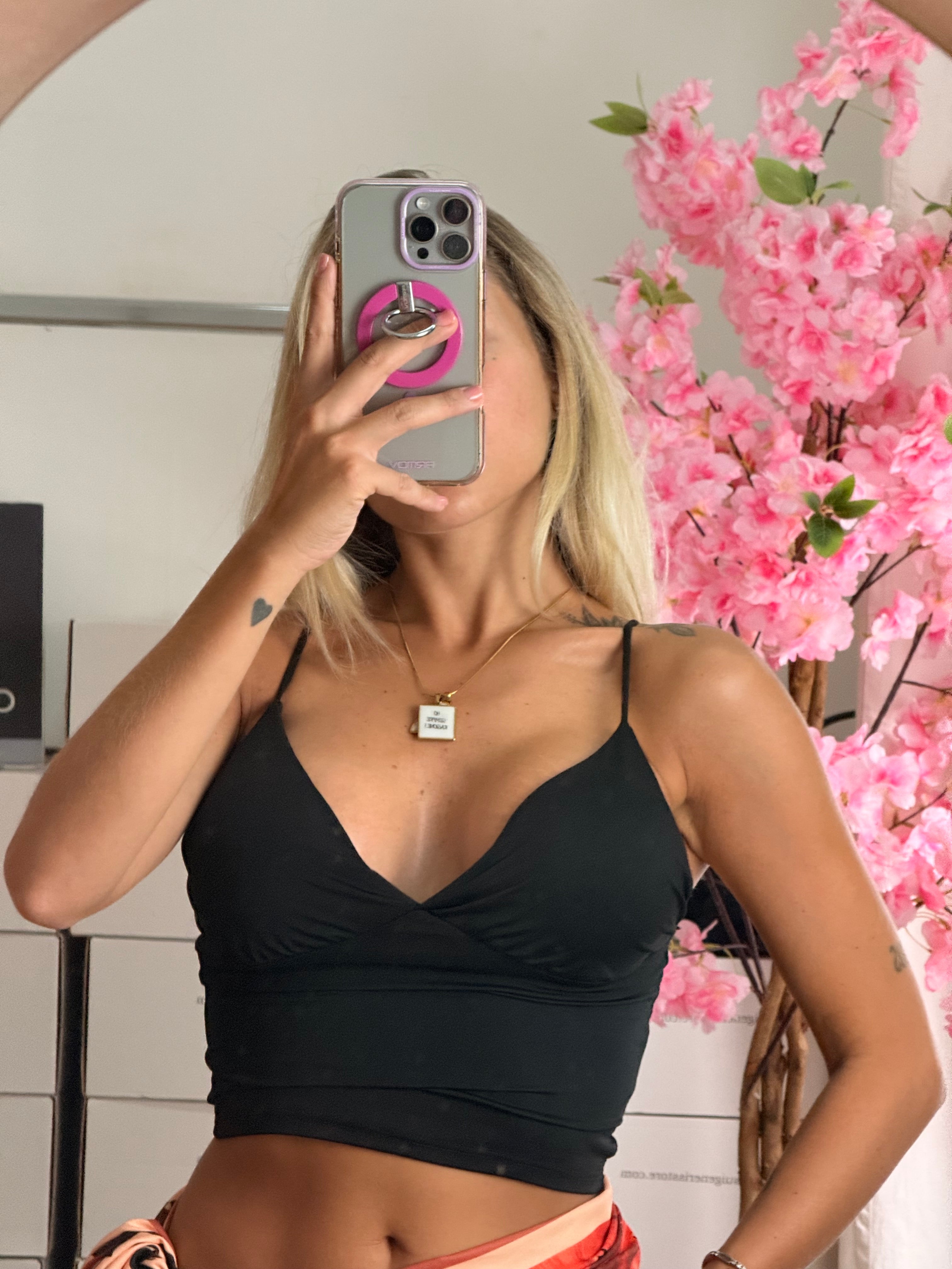 TOP LEA NERO