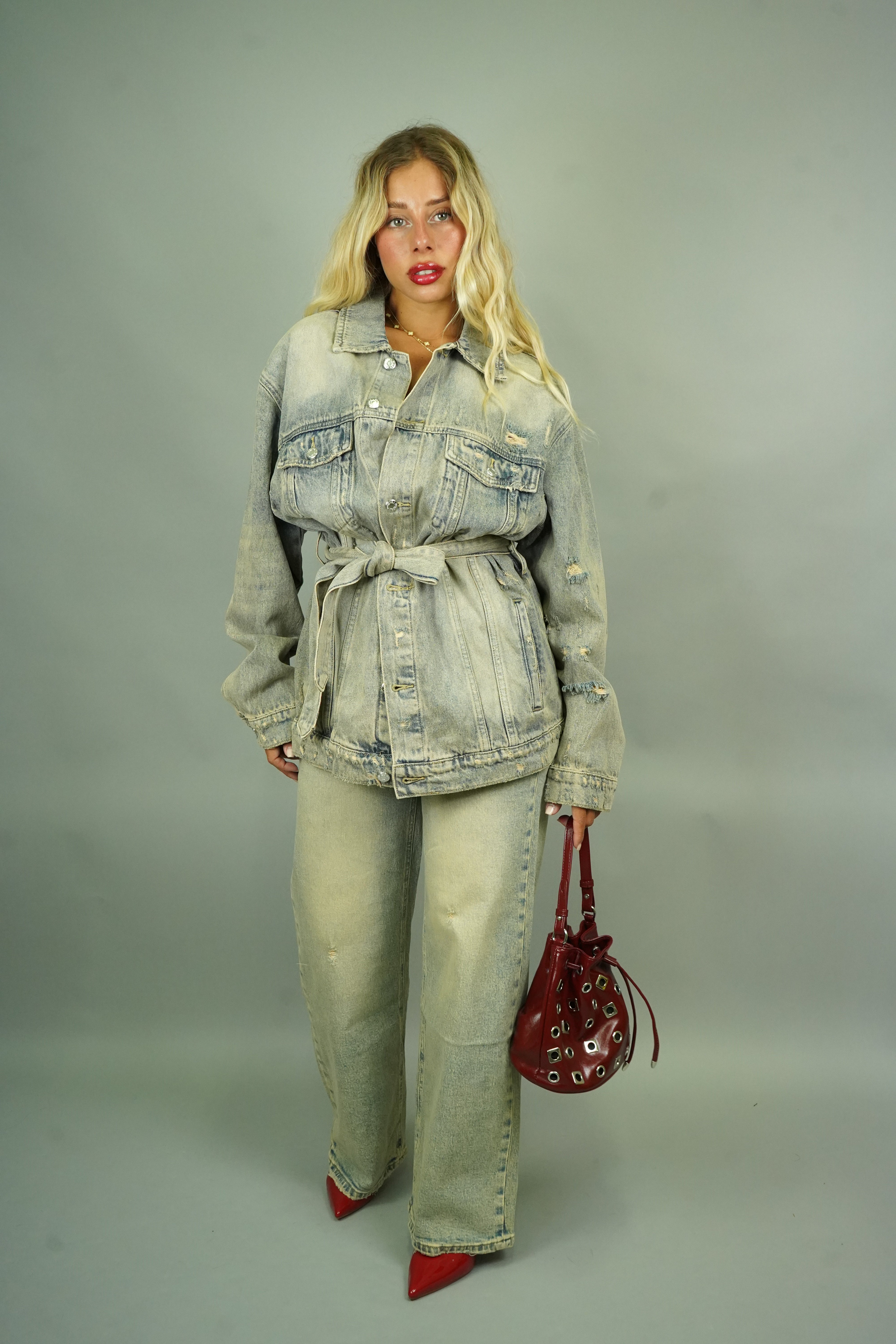 COORDINATO DENIM SABBIA