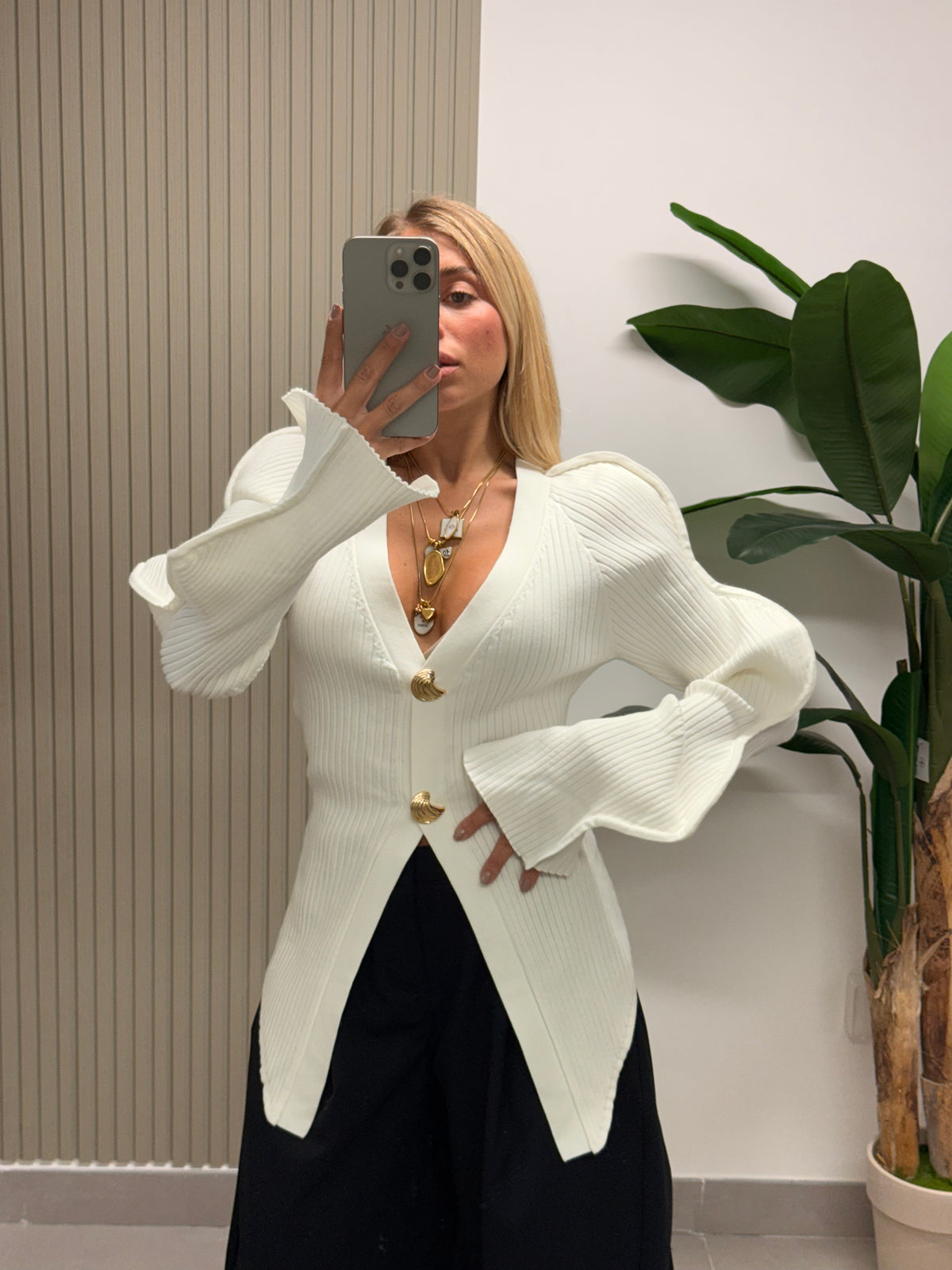 MAGLIA LIBELLULA BIANCA