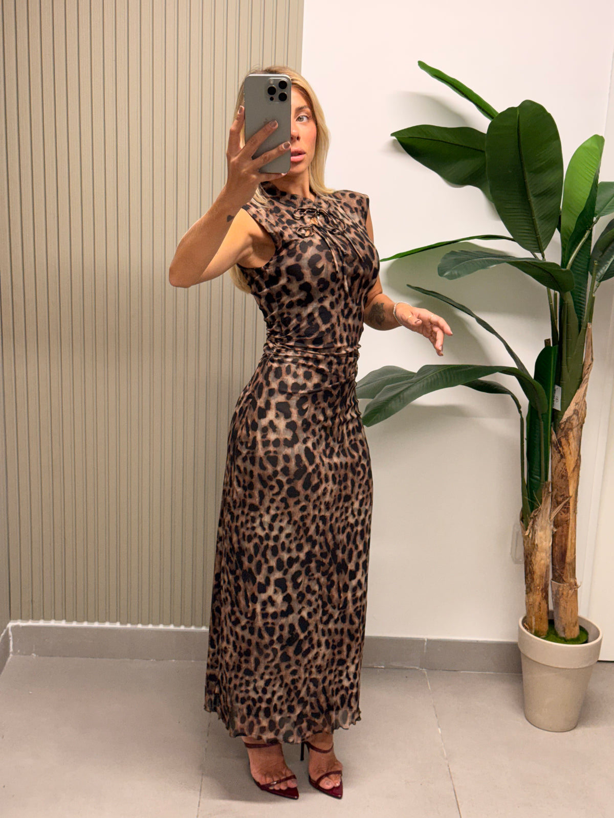 LONG DRESS ANIMALIER
