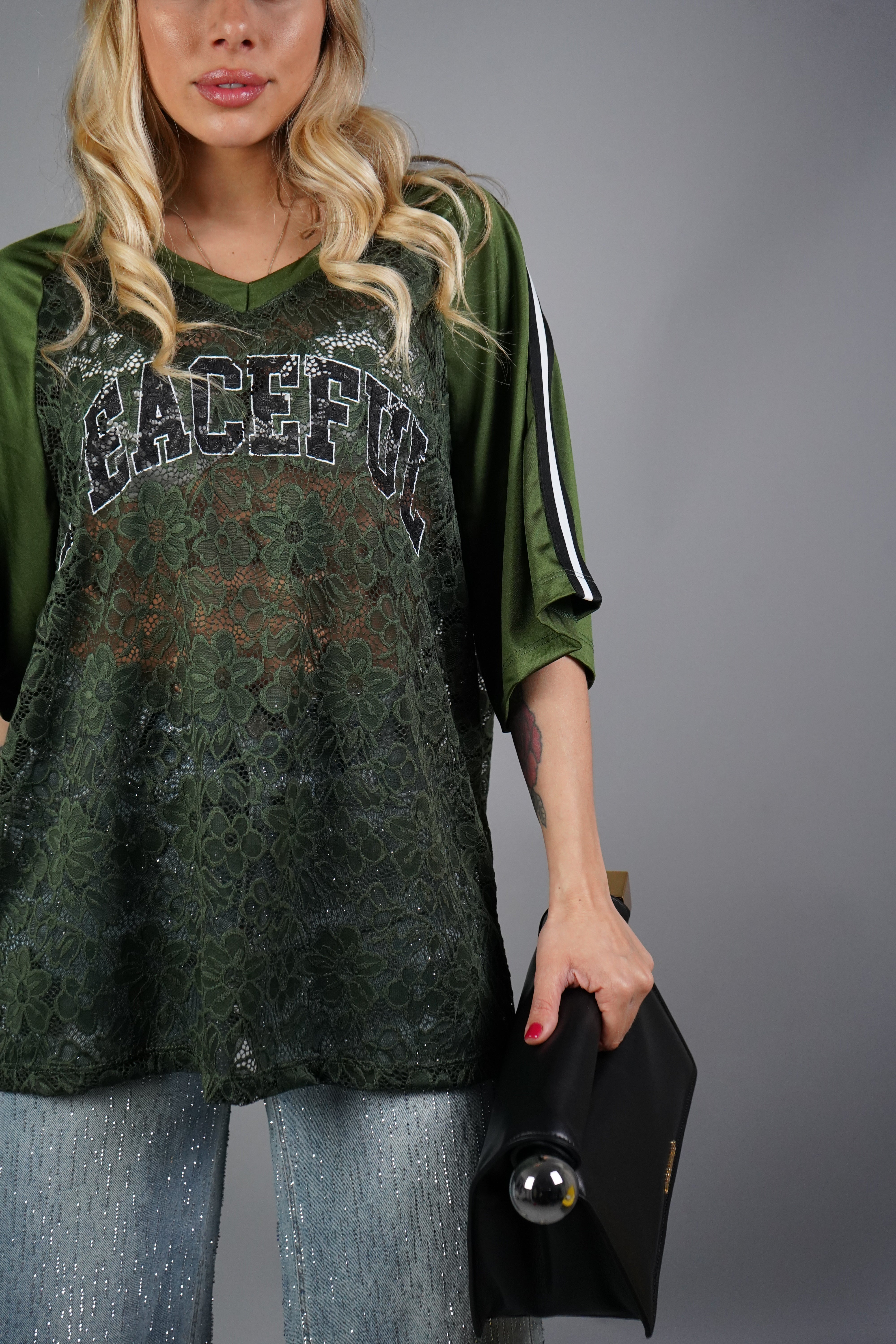 MAGLIA PEACEFUL VERDE MILITARE