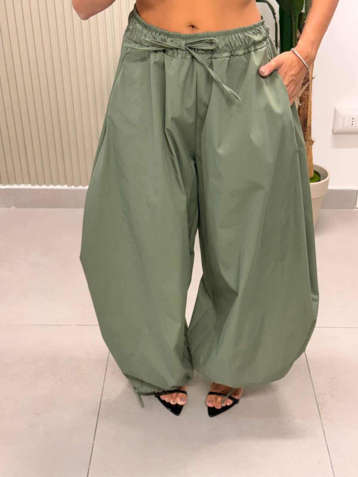 PANTALONE CARGO MELISSA VERDE