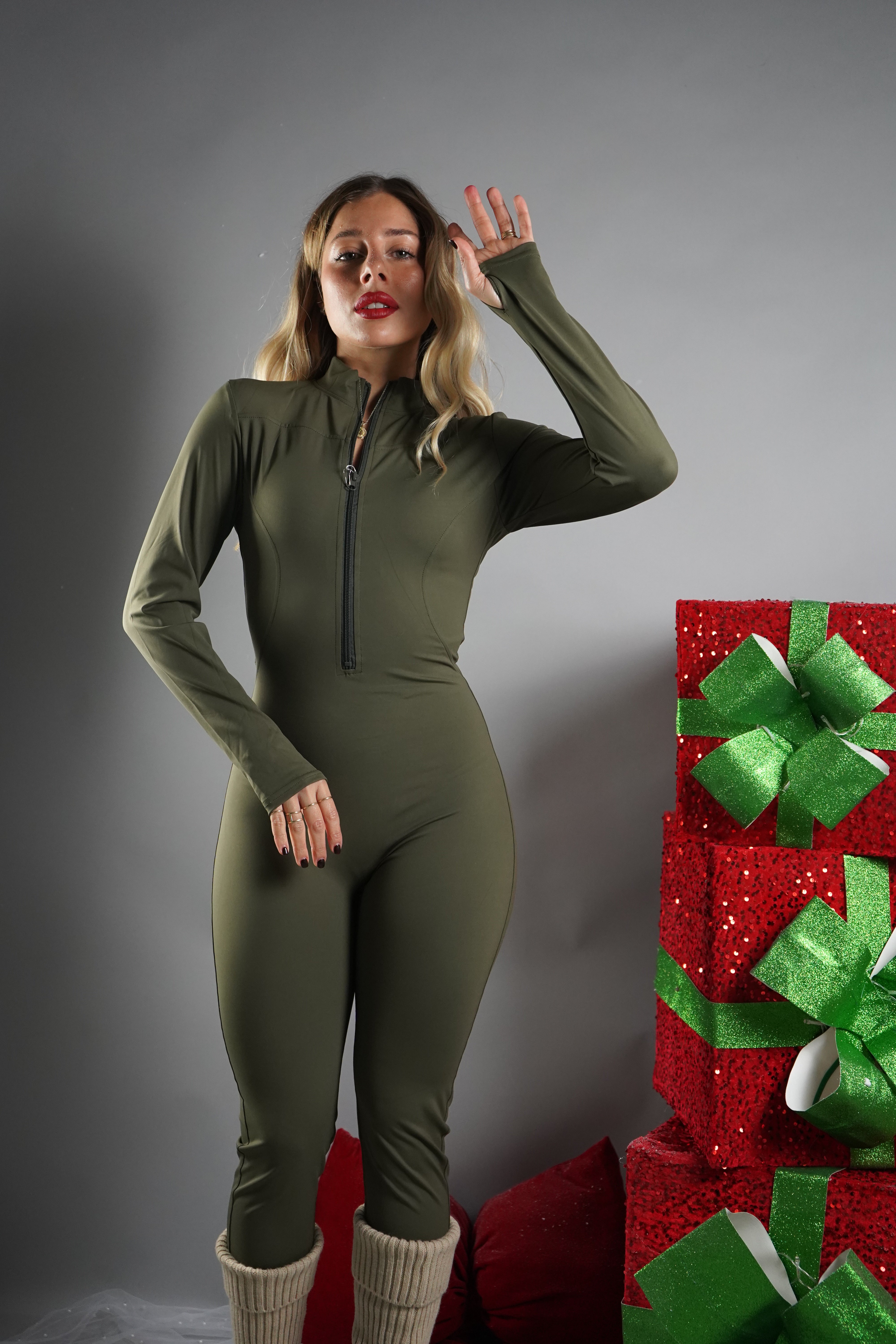 JUMPSUIT GUANTO VERDE