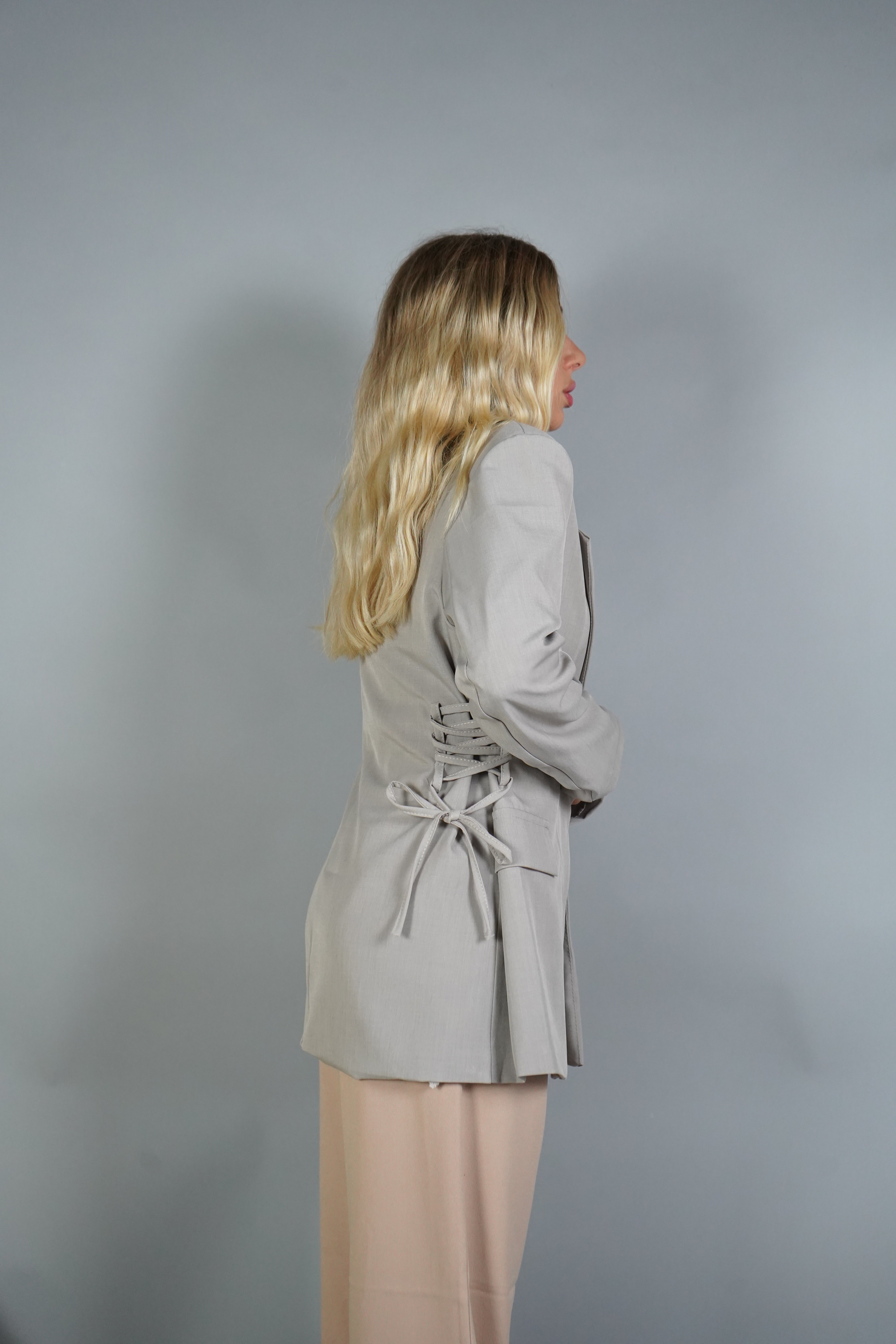 BLAZER STRINGHE BEIGE