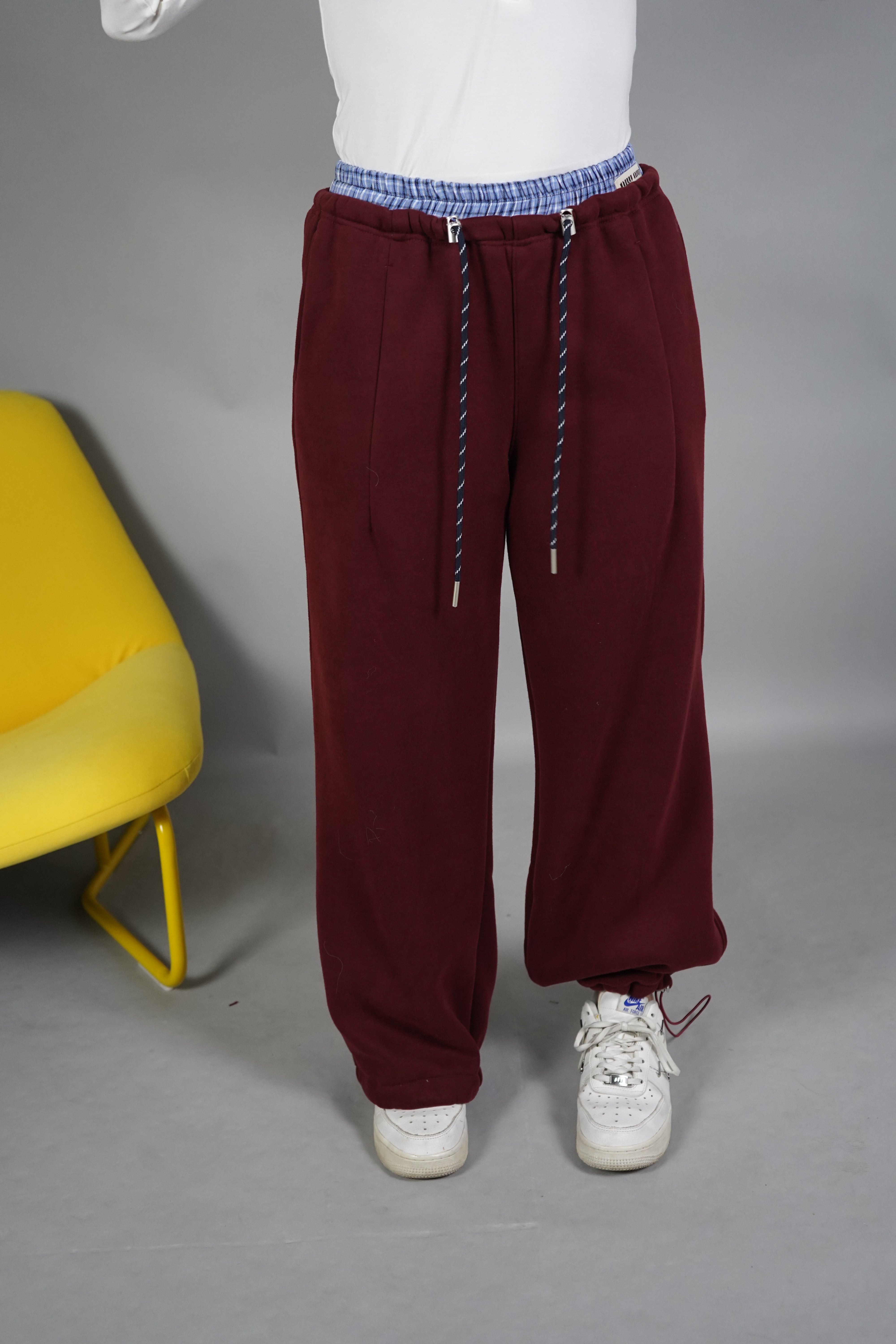 PANTALONE TUTA MIUMIIU BORDEAUX