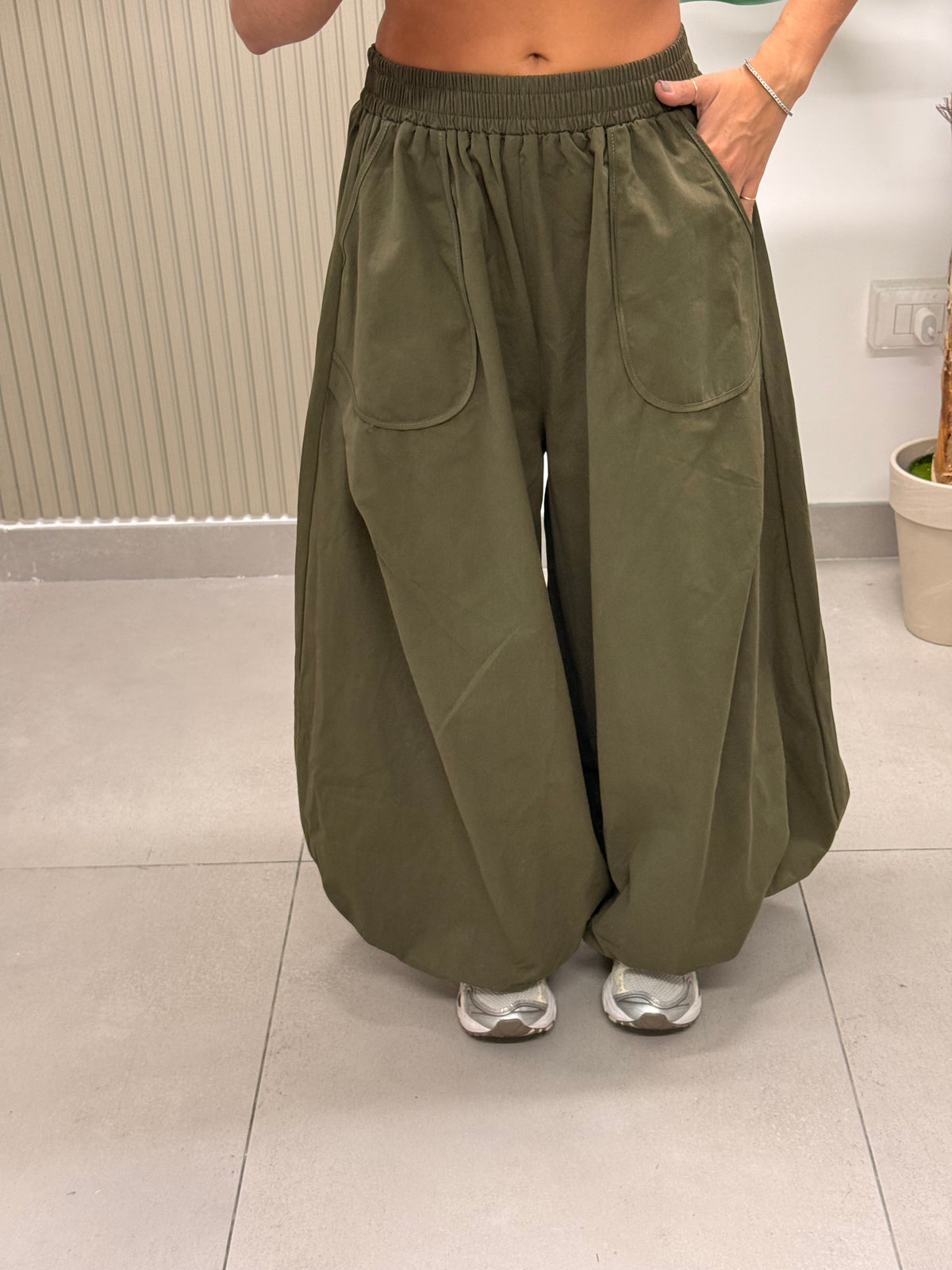 PANTALONE BALLON KATIA VERDE