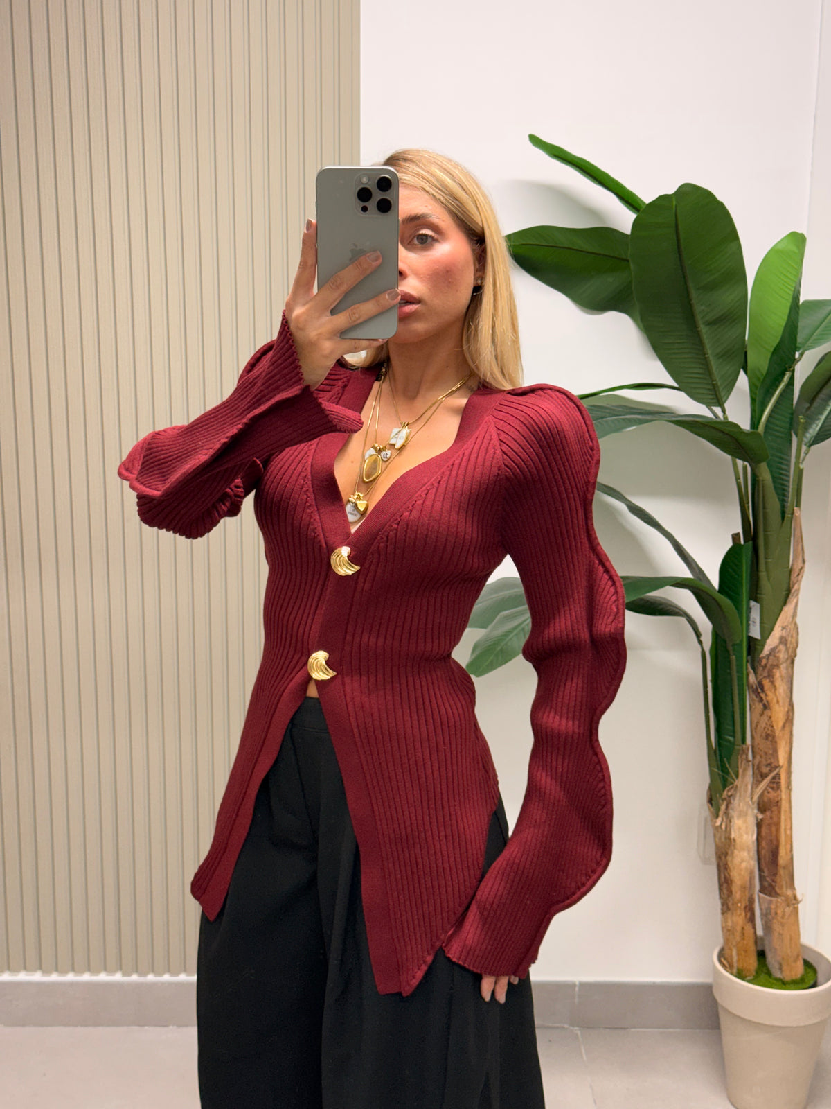 MAGLIA LIBELLULA BORDEAUX