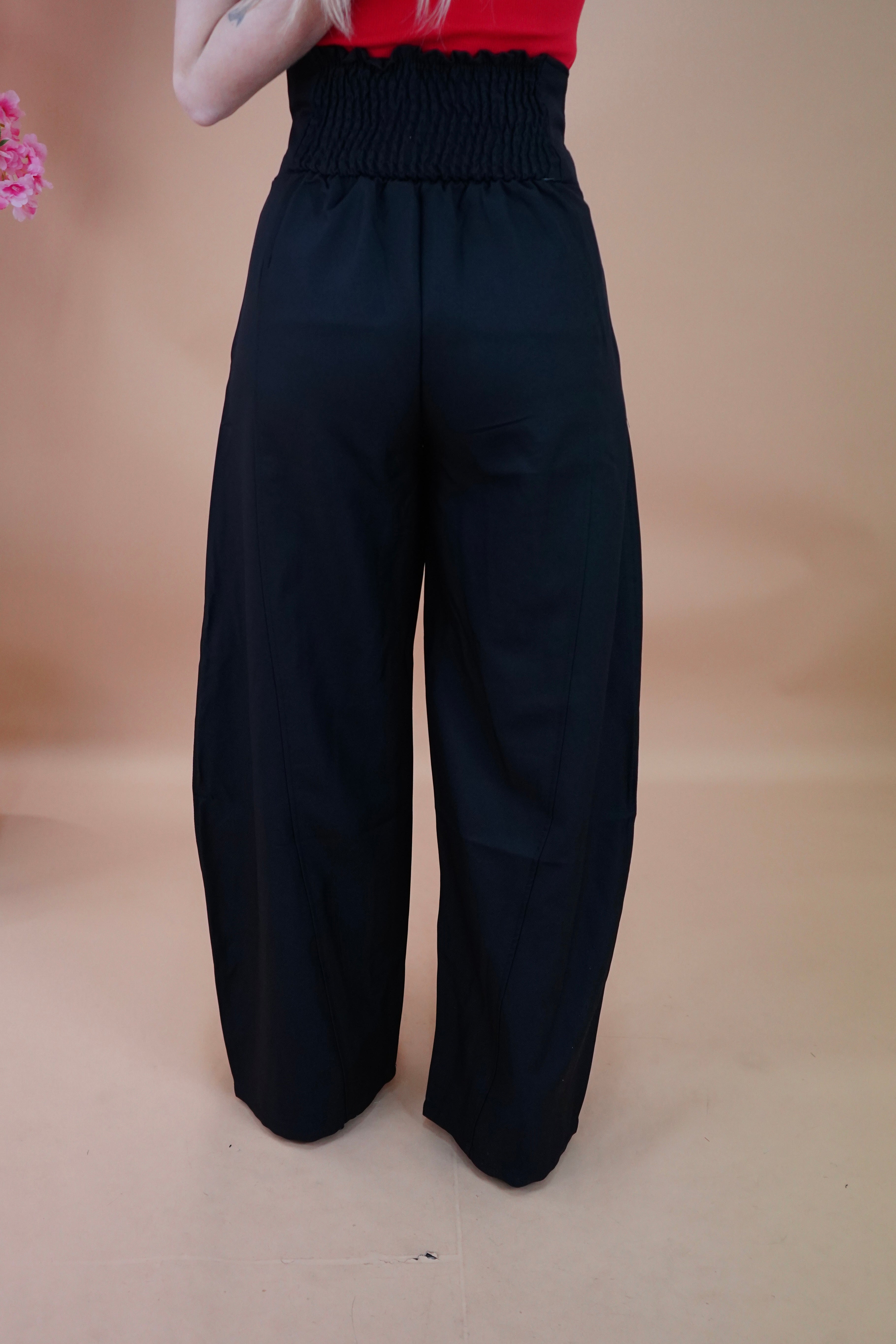 PANTALONE BALLON CON ZIP NERO