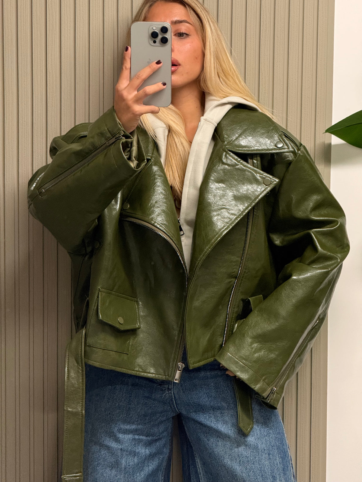 CHIODO ECOPELLE OVERSIZE MARSIGLIA VERDE