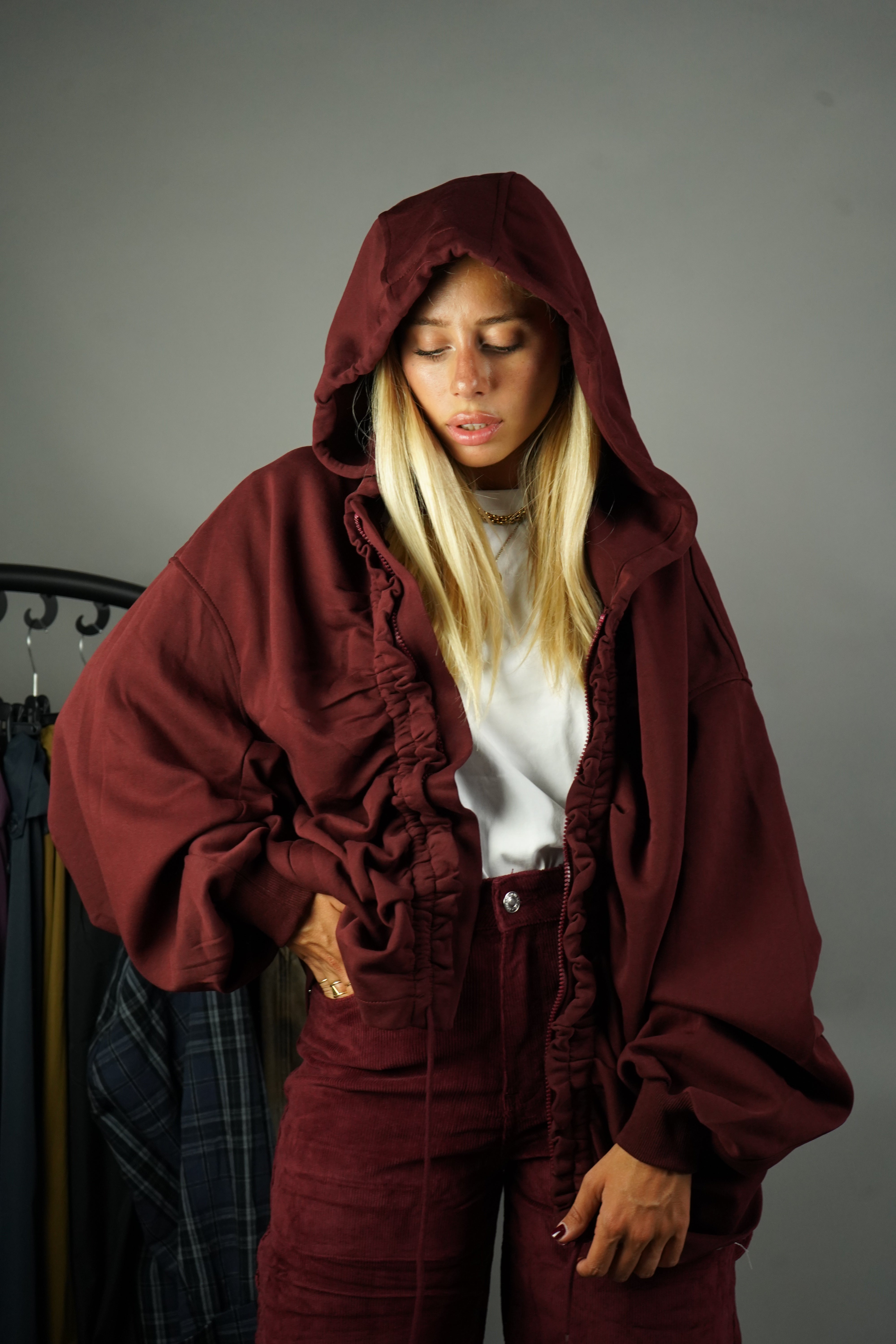FELPA RICCIO BORDEAUX