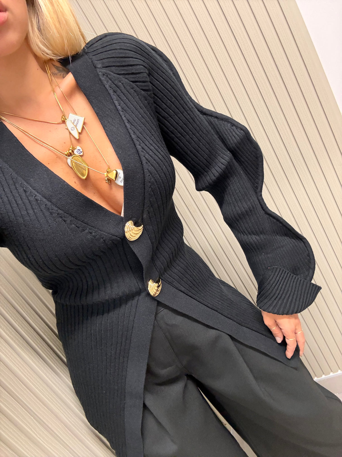 MAGLIA LIBELLULA NERO
