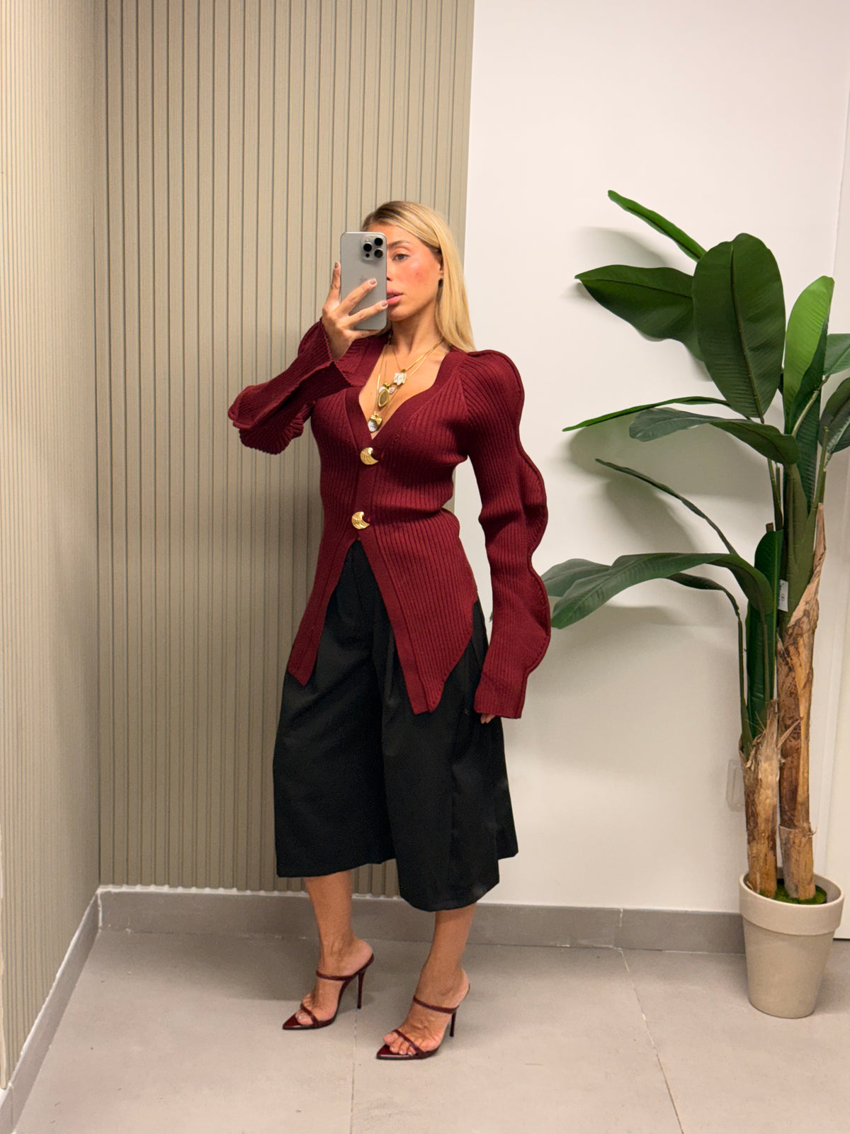 MAGLIA LIBELLULA BORDEAUX