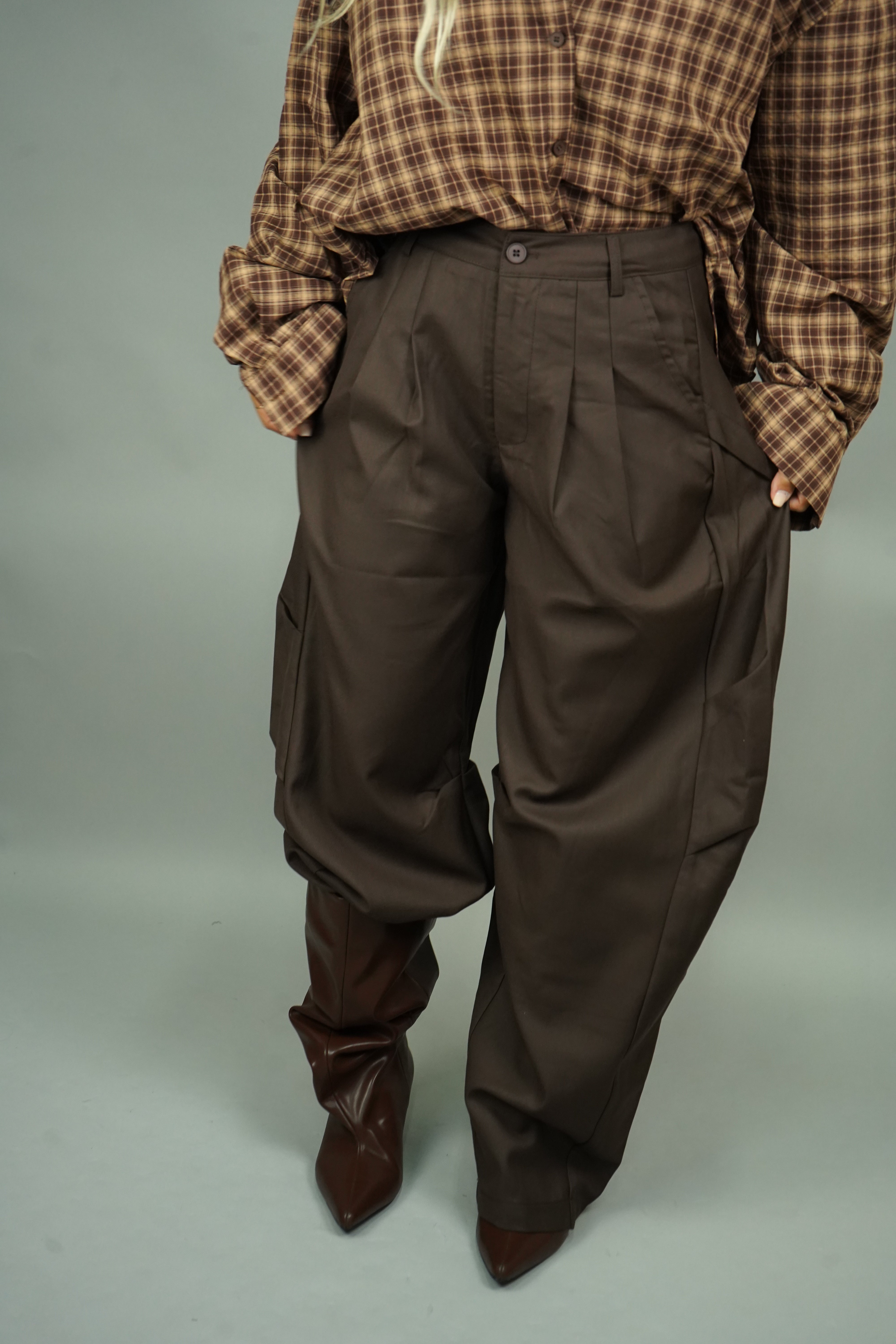 PANTALONE BALLON MARRONE