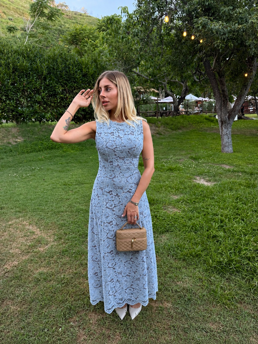 LONG DRESS PROMISE AZZURRO