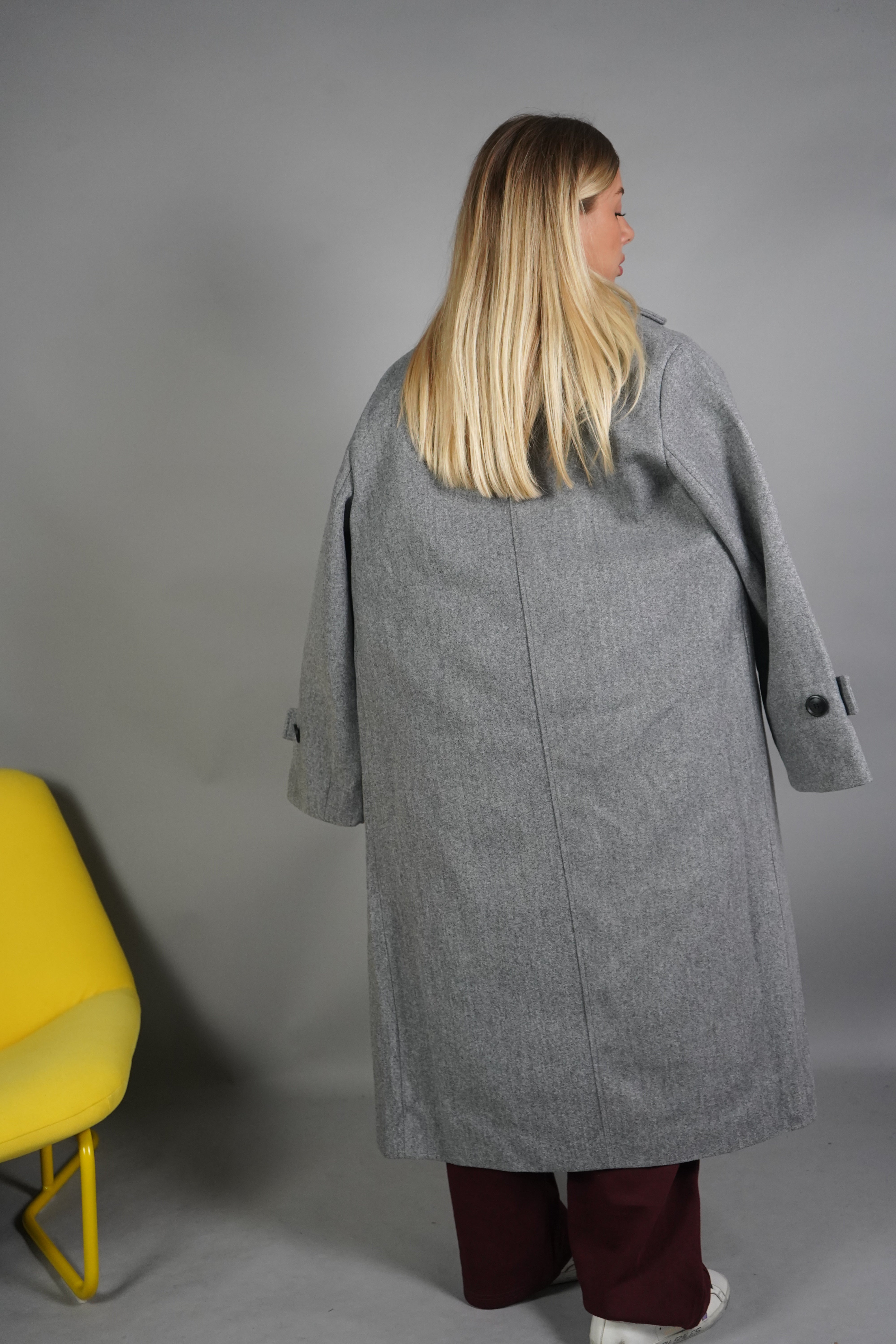CAPPOTTO LANA OVERSIZE GRIGIO