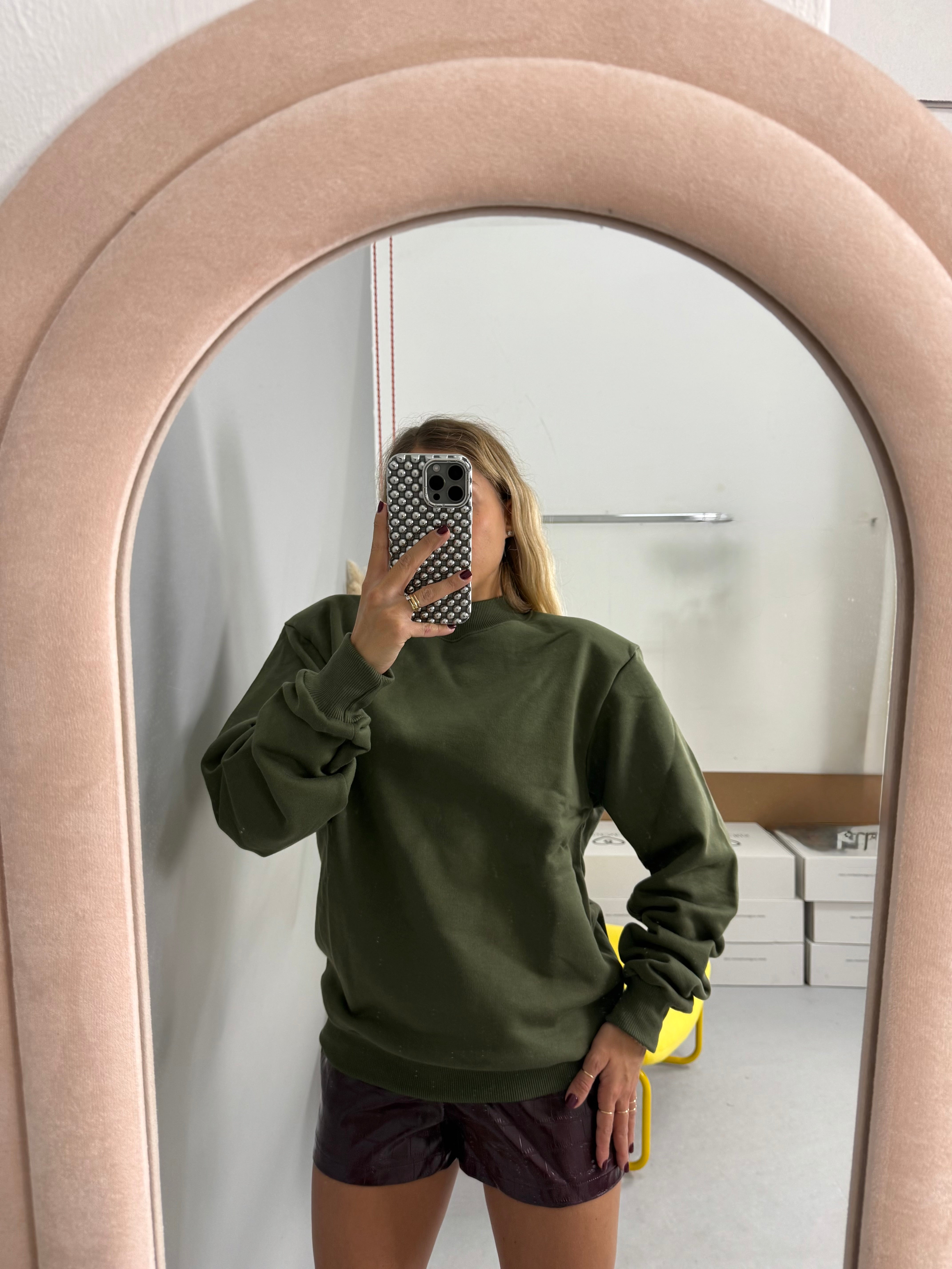 FELPA BAROK&ROLL SPALLINA VERDE