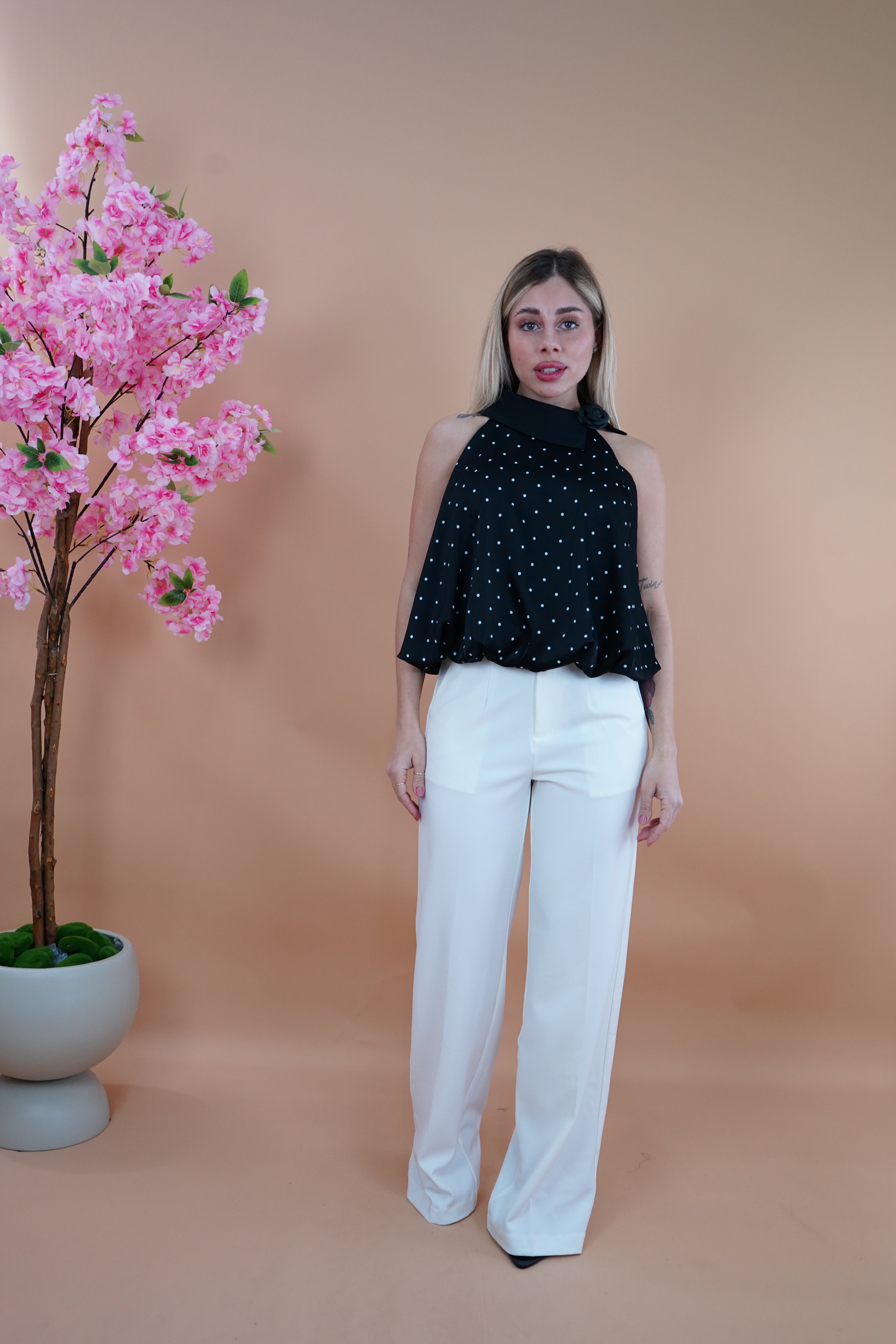 PANTALONE OFFICE BIANCO