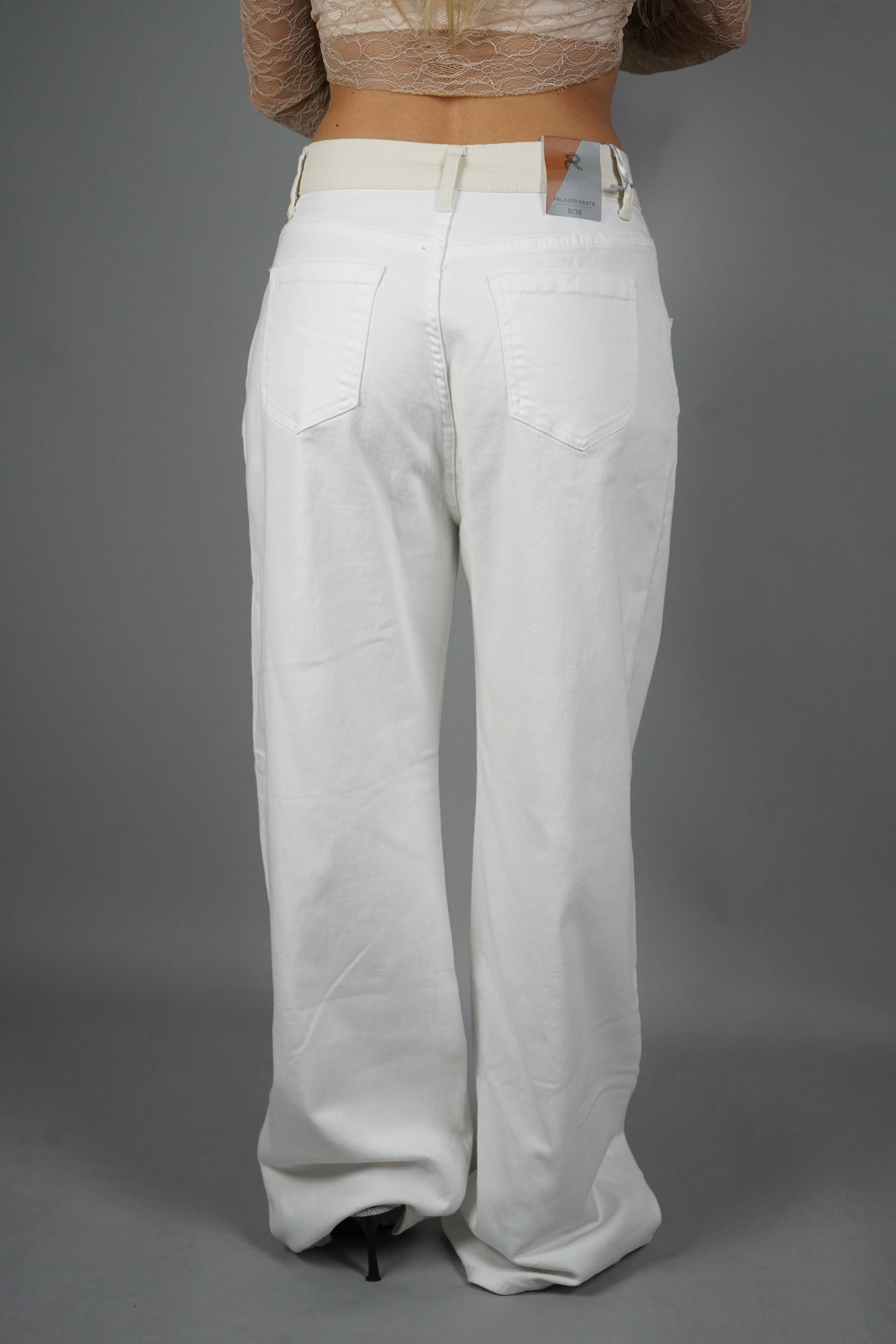 JEANS BAGGY BIANCO
