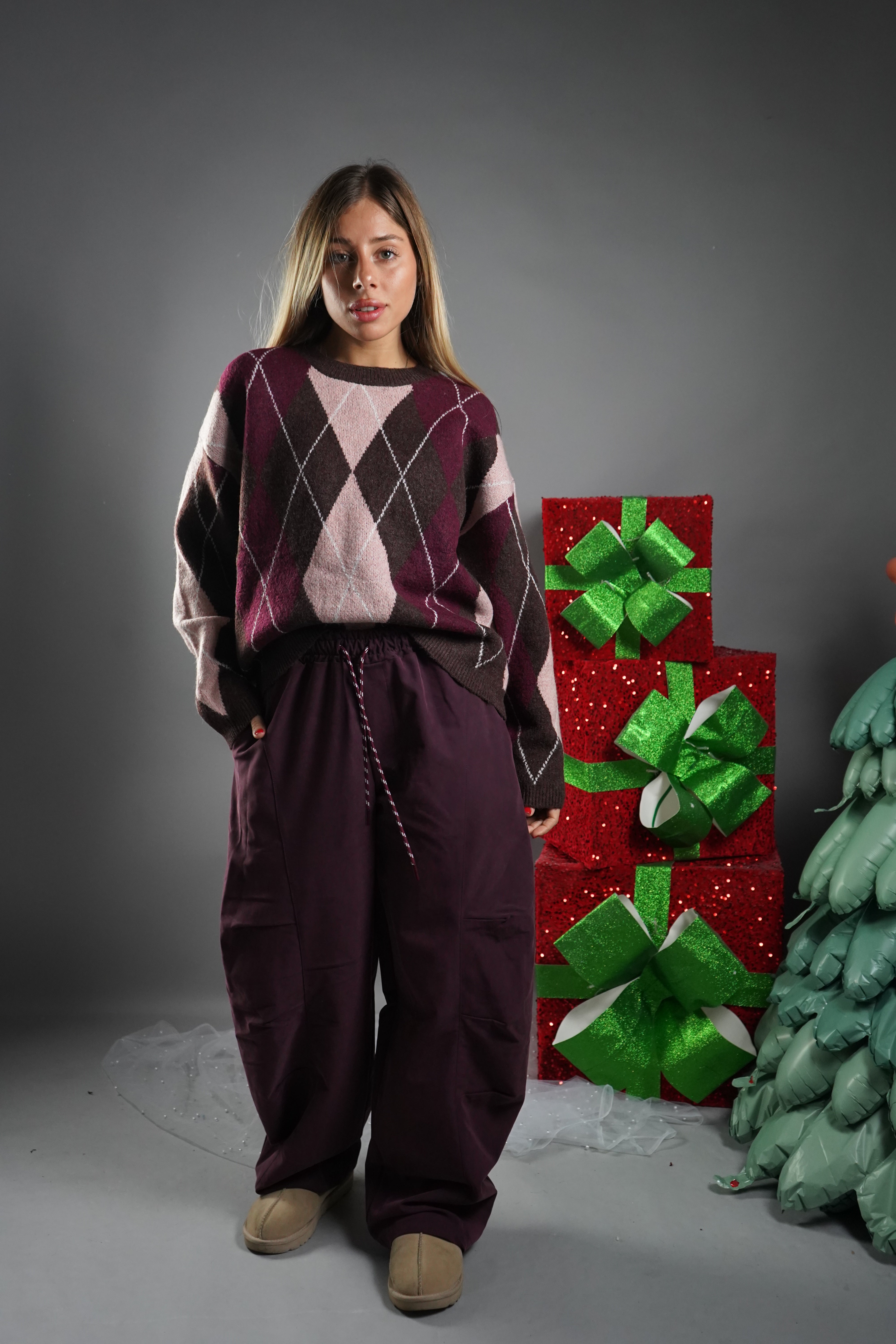 PANTALONE BALLON PRUGNA