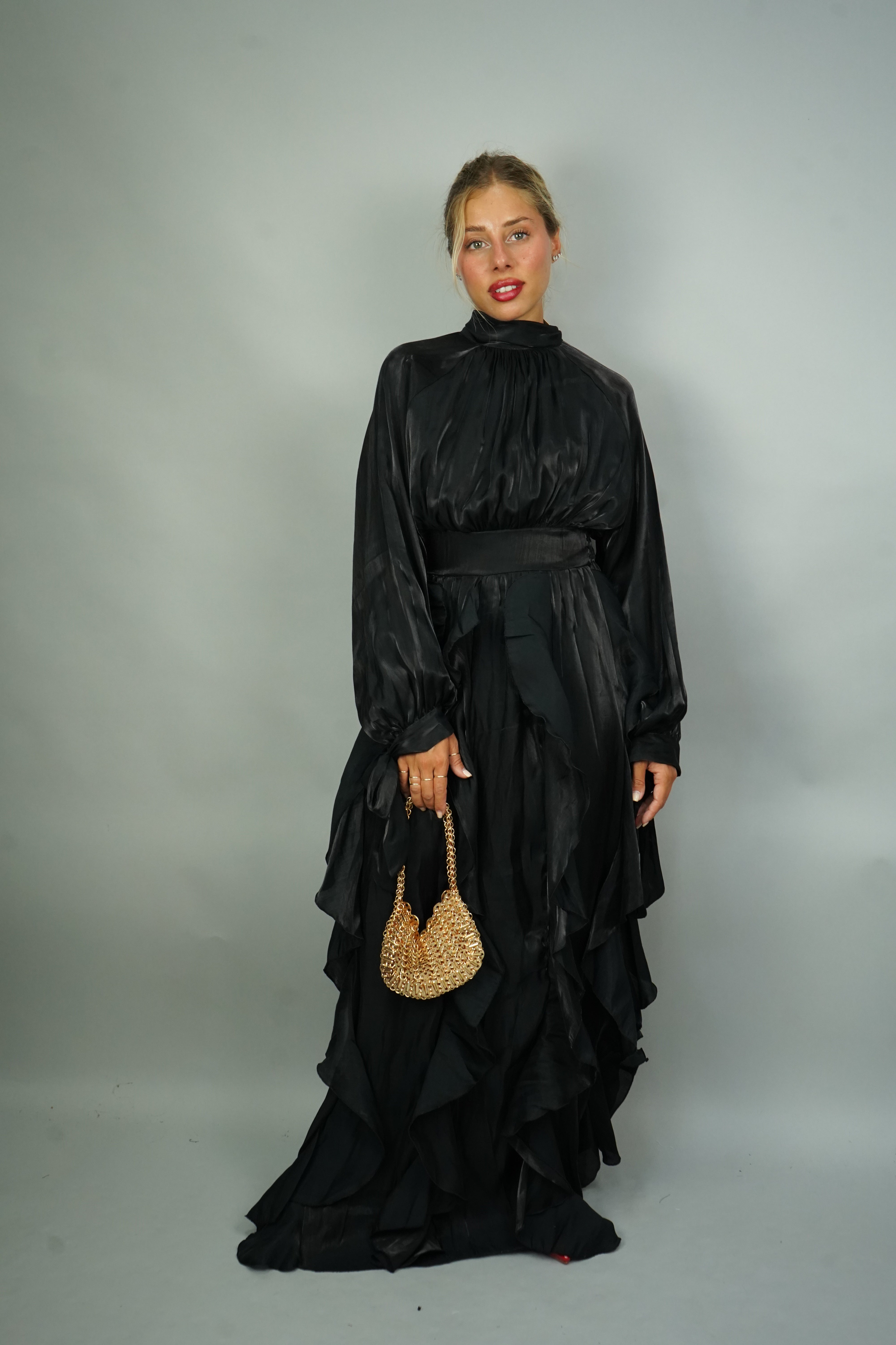LONG DRESS PARTENOPE NERO