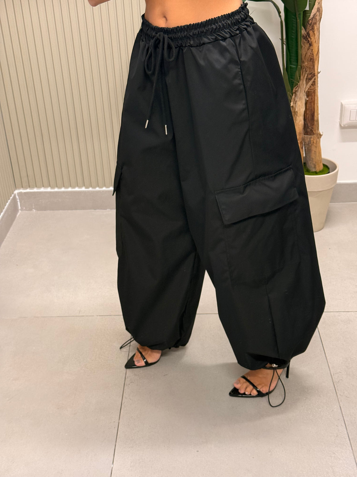 PANTALONE CARGO MELISSA NERO