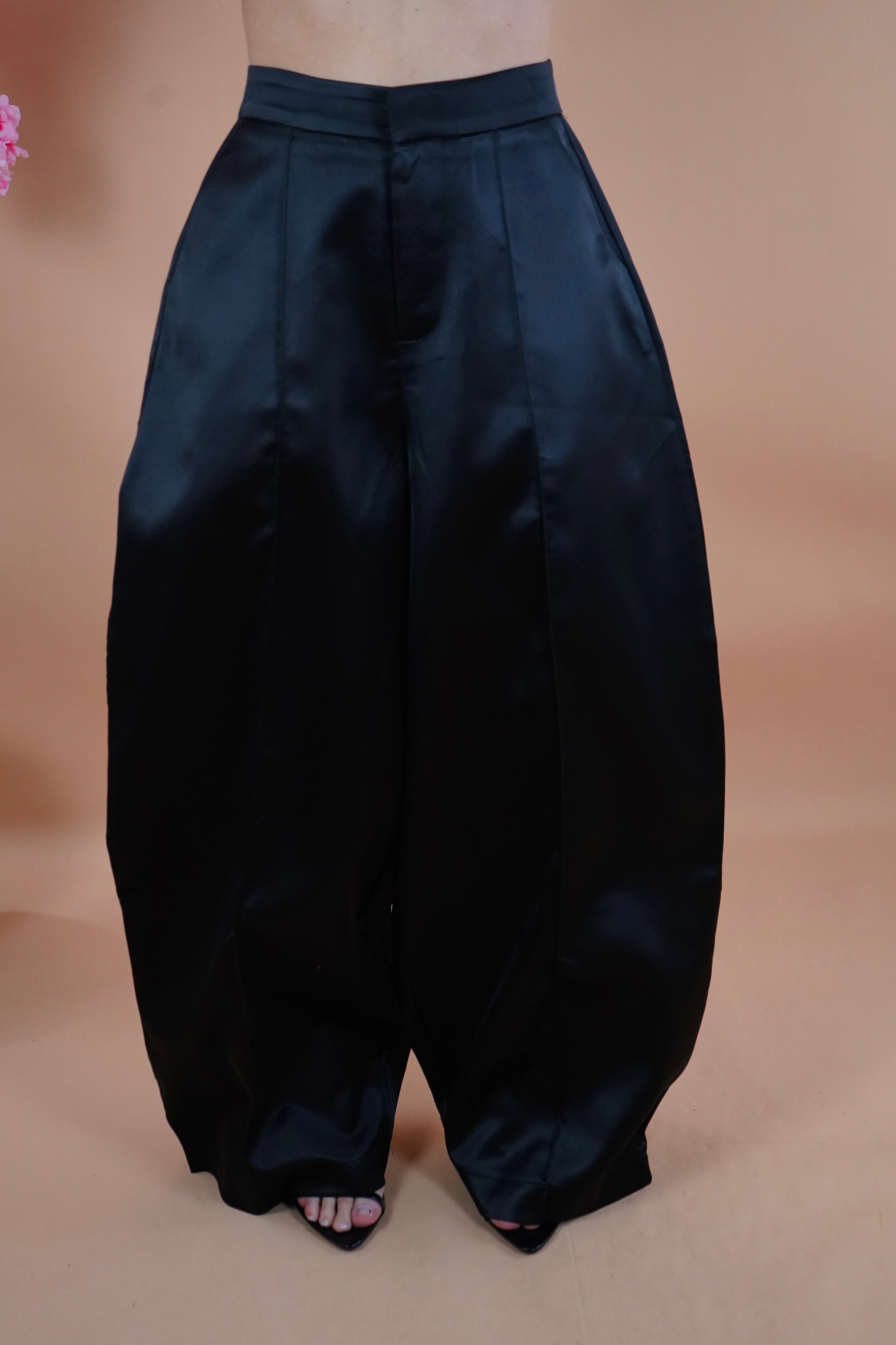 PANTALONE BALLON RASO NERO