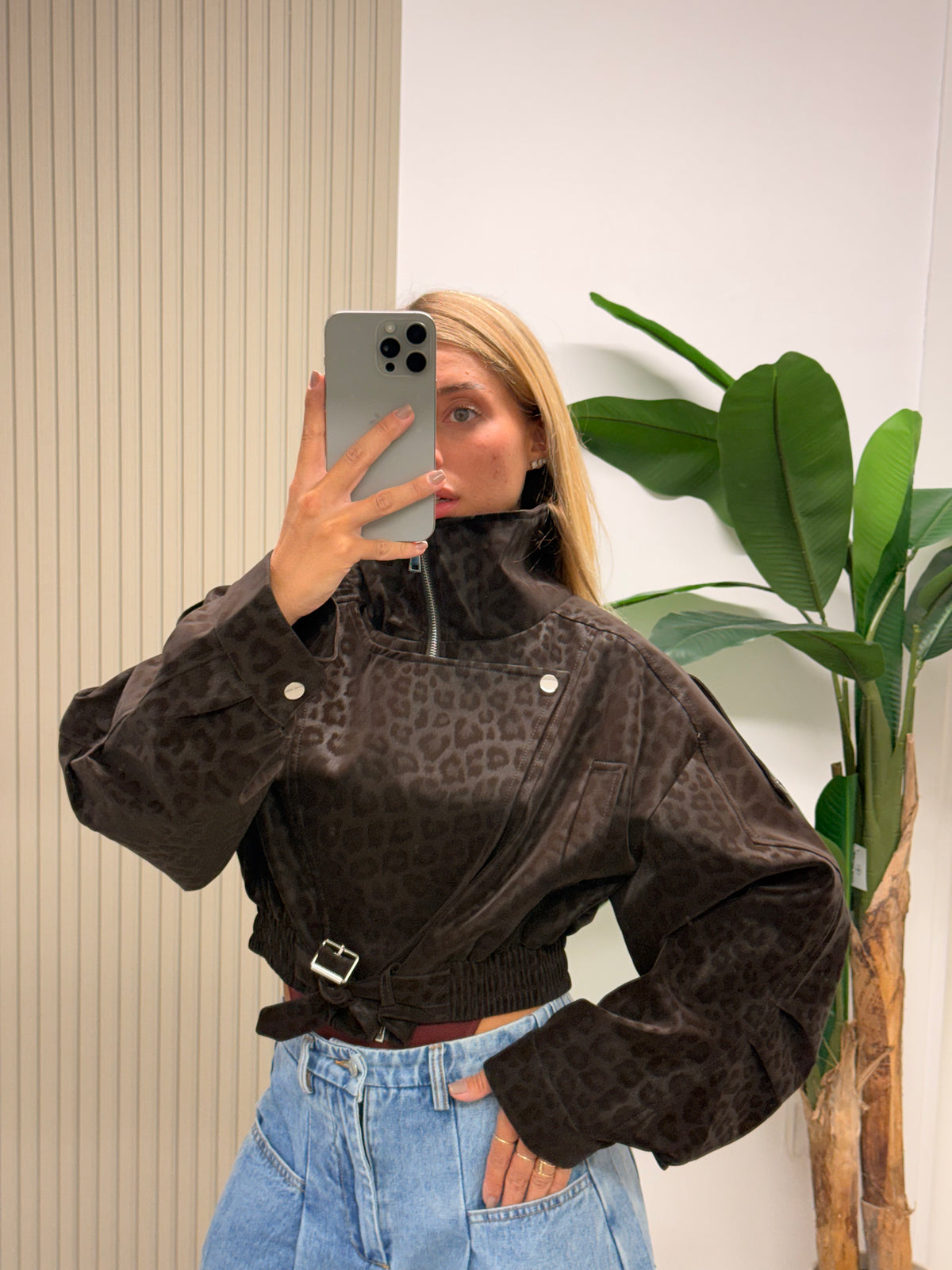 BOMBER ANIMALIER IMPERMEABILE