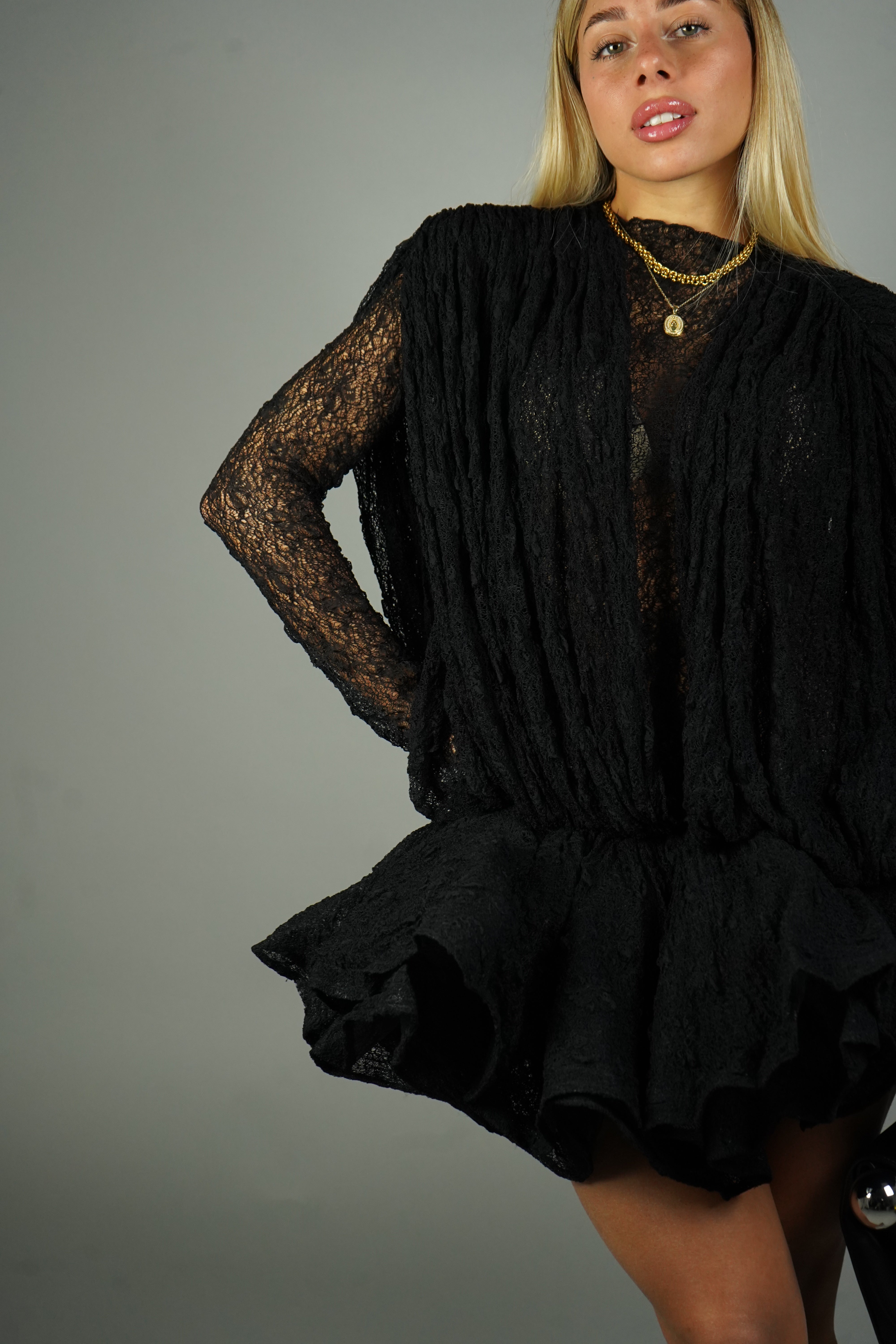 MINI DRESS BONTON NERO