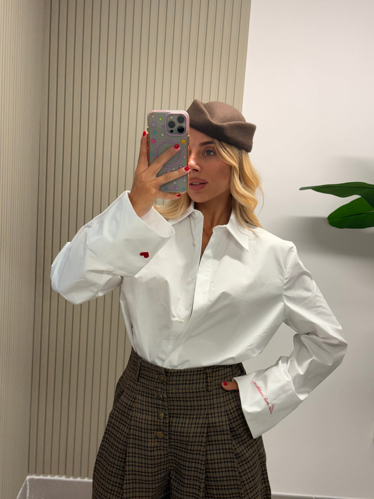 CAMICIA “la vie continue” BIANCA