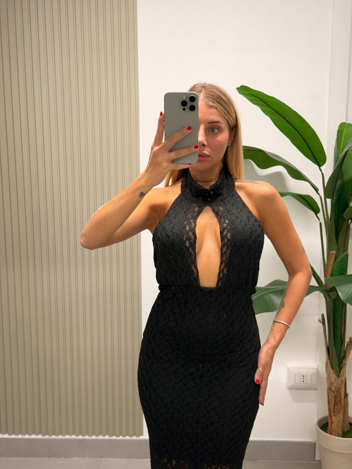 LONG DRESS ANITA NERO