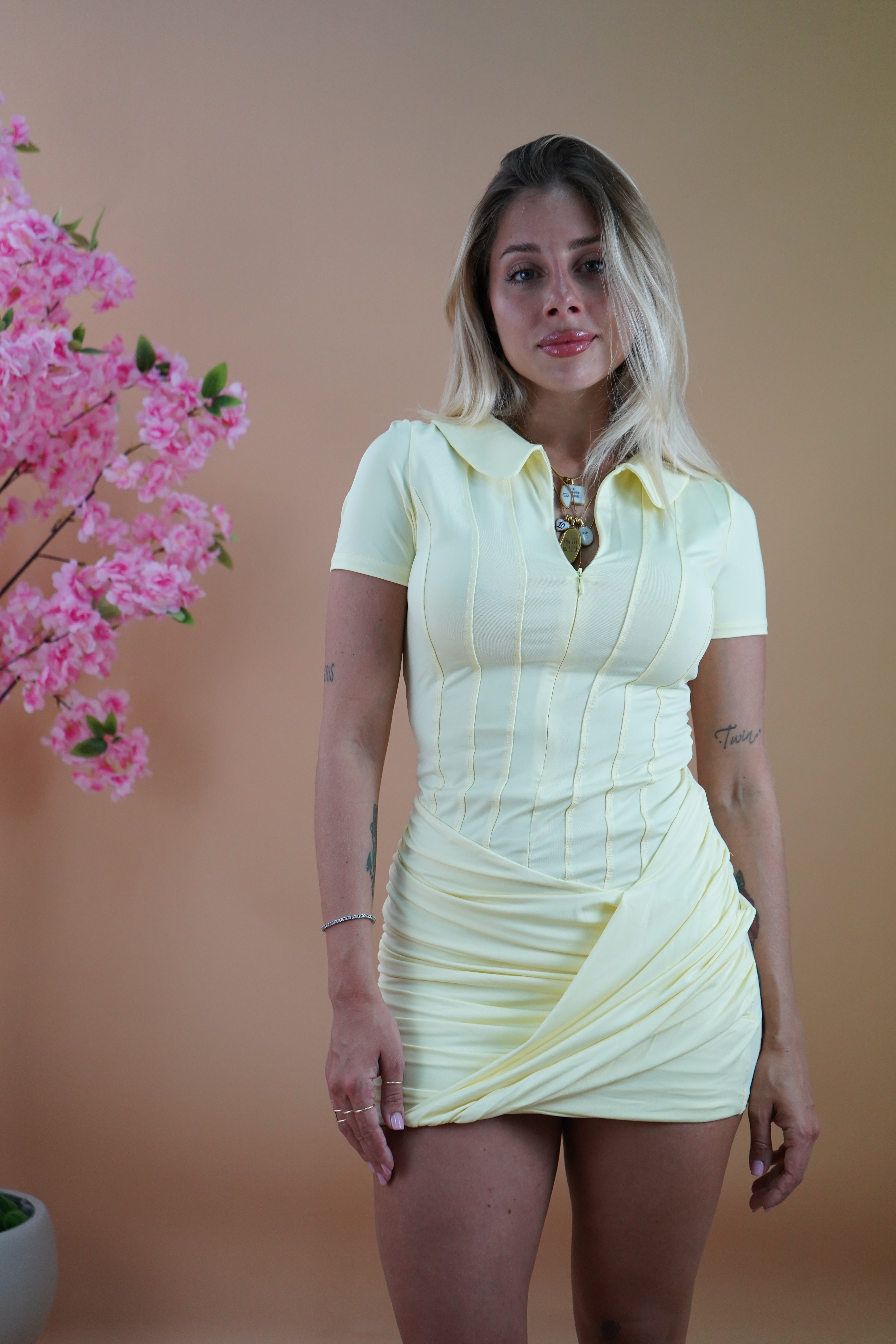 MINI DRESS MAYA GIALLO