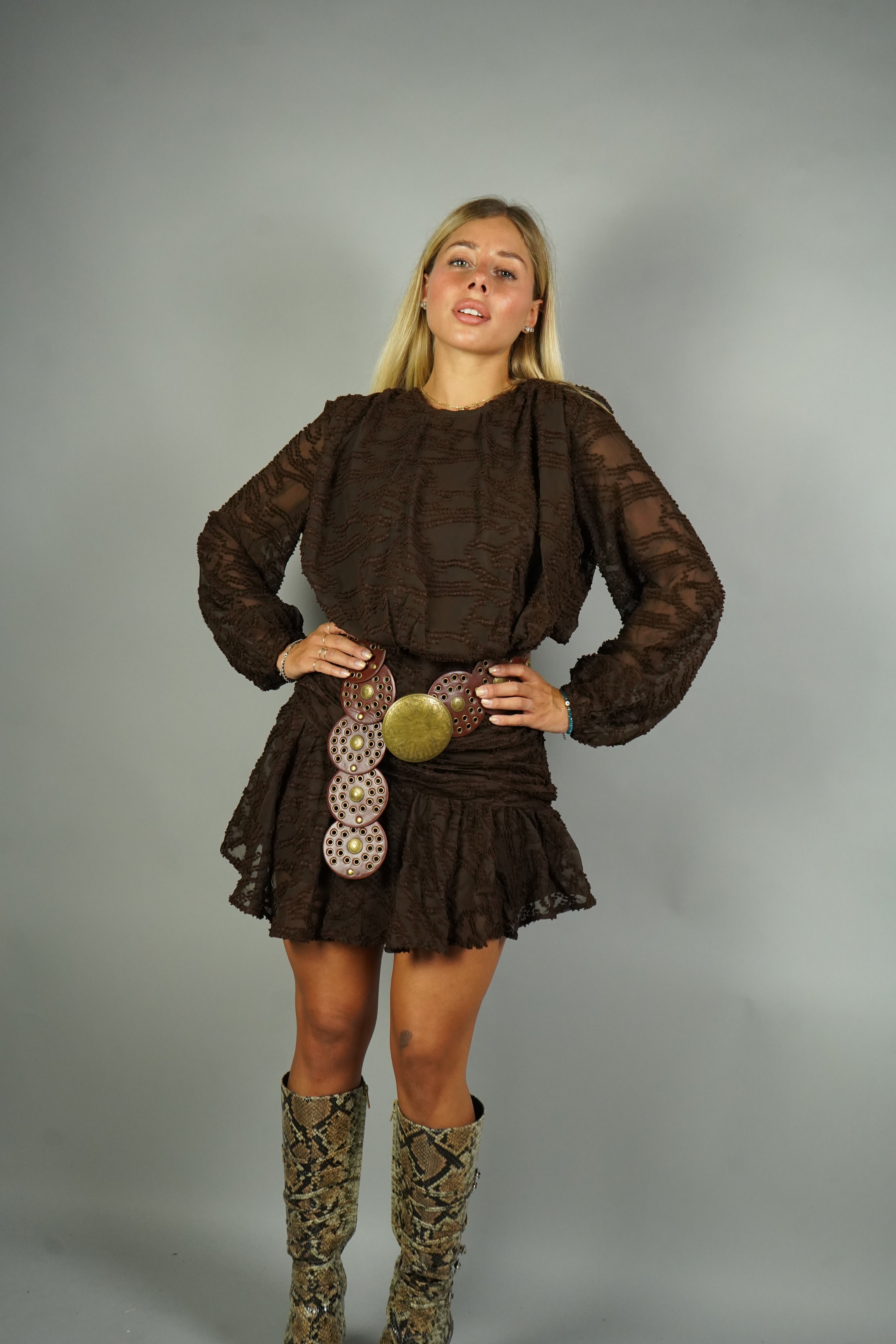 MINI DRESS ILARIA MARRONE