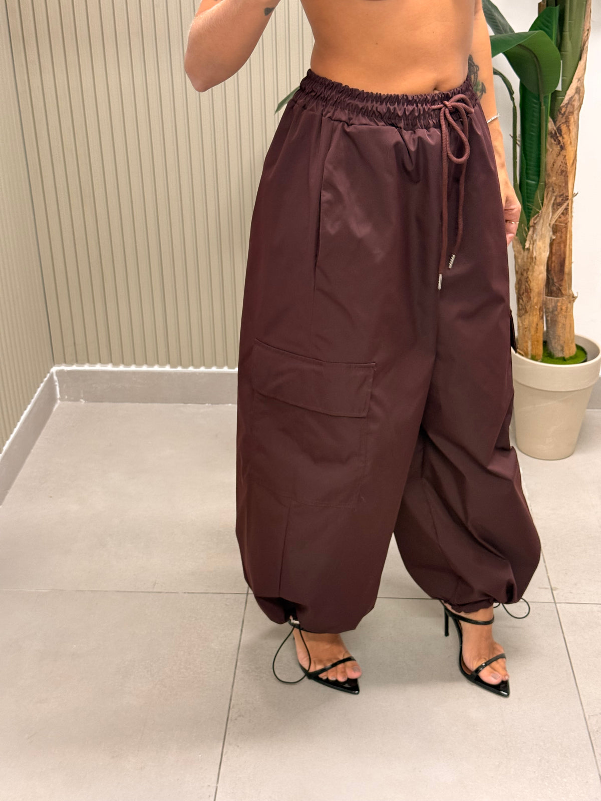 PANTALONE CARGO MELISSA BORDEAUX