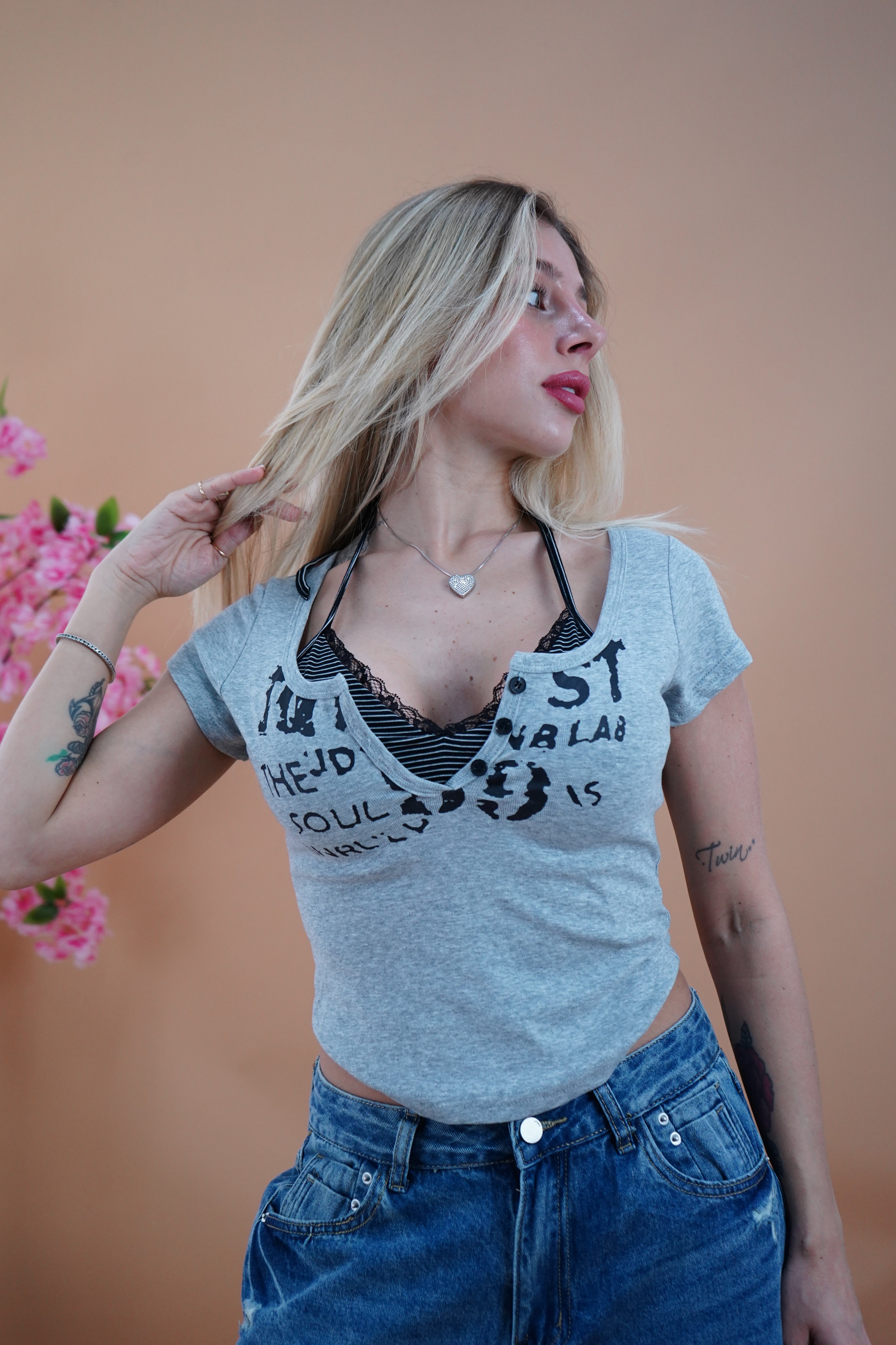 MAGLIA NASTY GRIGIA