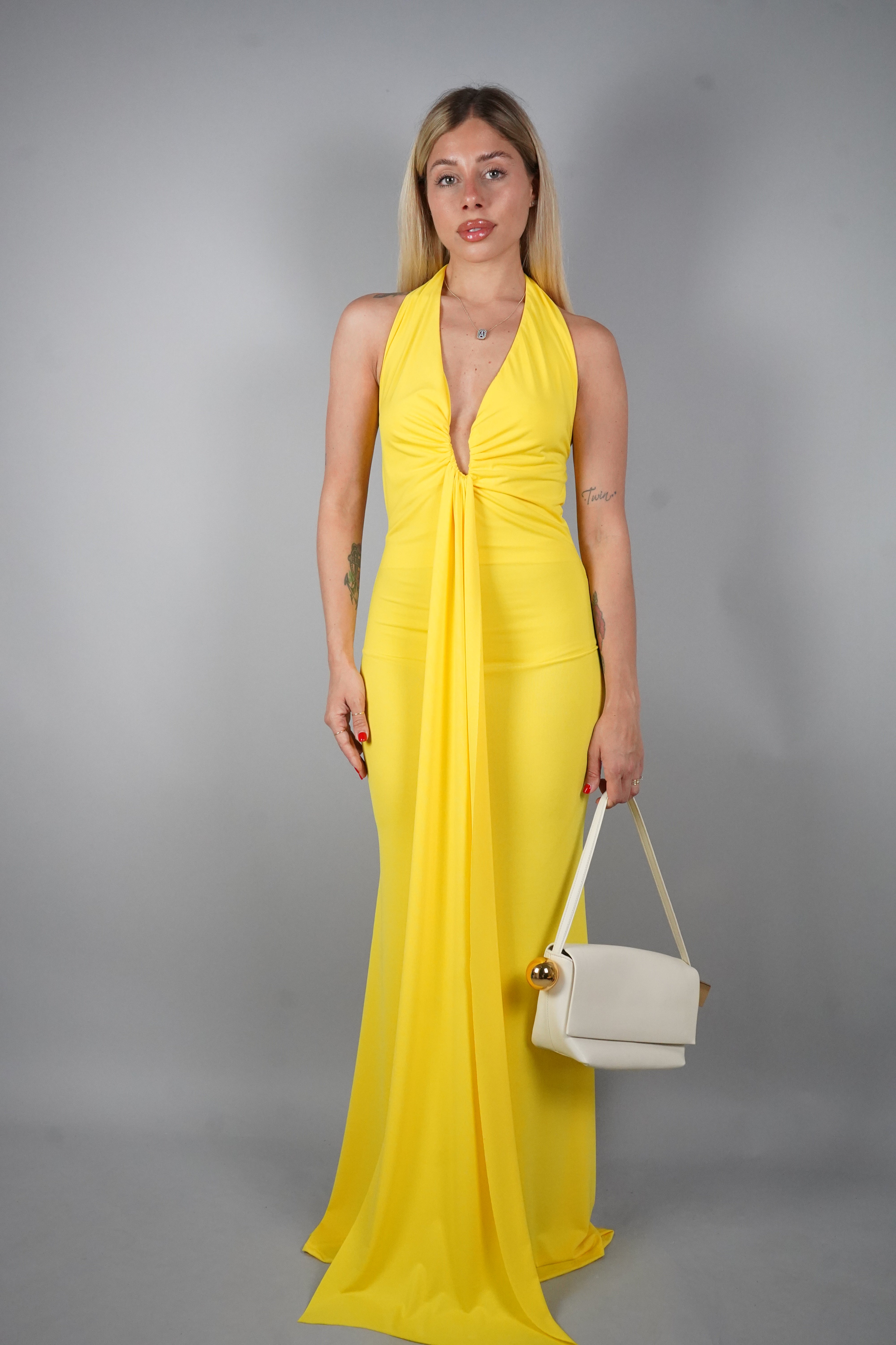 LONG DRESS VALENTINA GIALLO